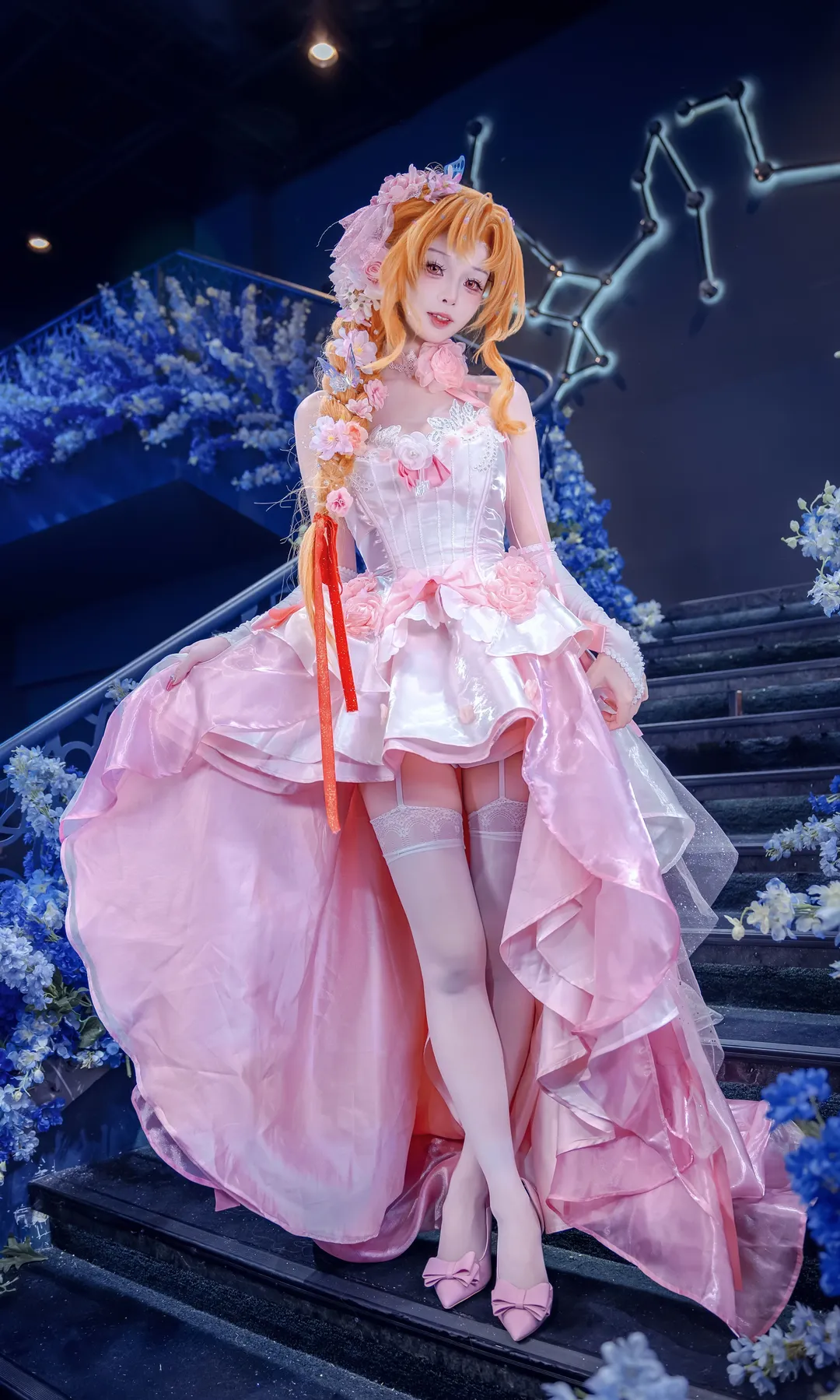 【亚丝娜cos】粉色花嫁，还原刀剑神域的浪漫 - 第 9 张