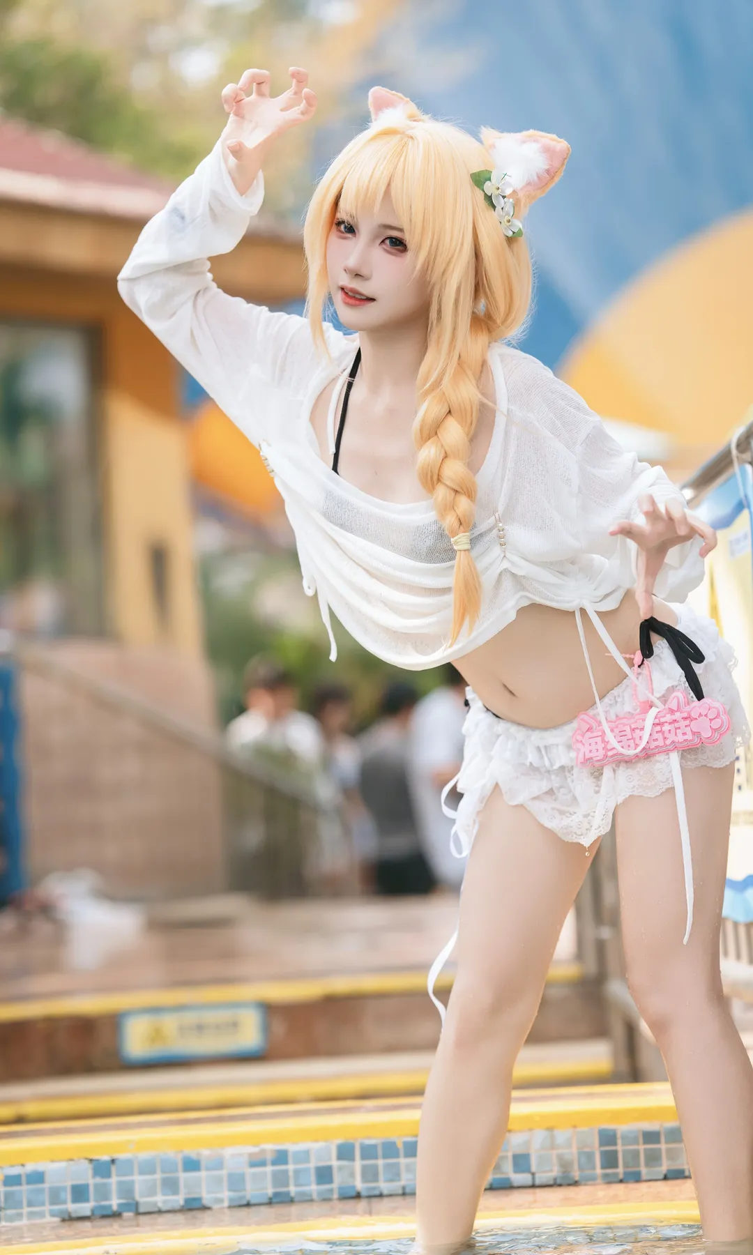 【伊落瑪麗cos】蔚藍檔案，泳池邊的限定清涼 - 第 2 張