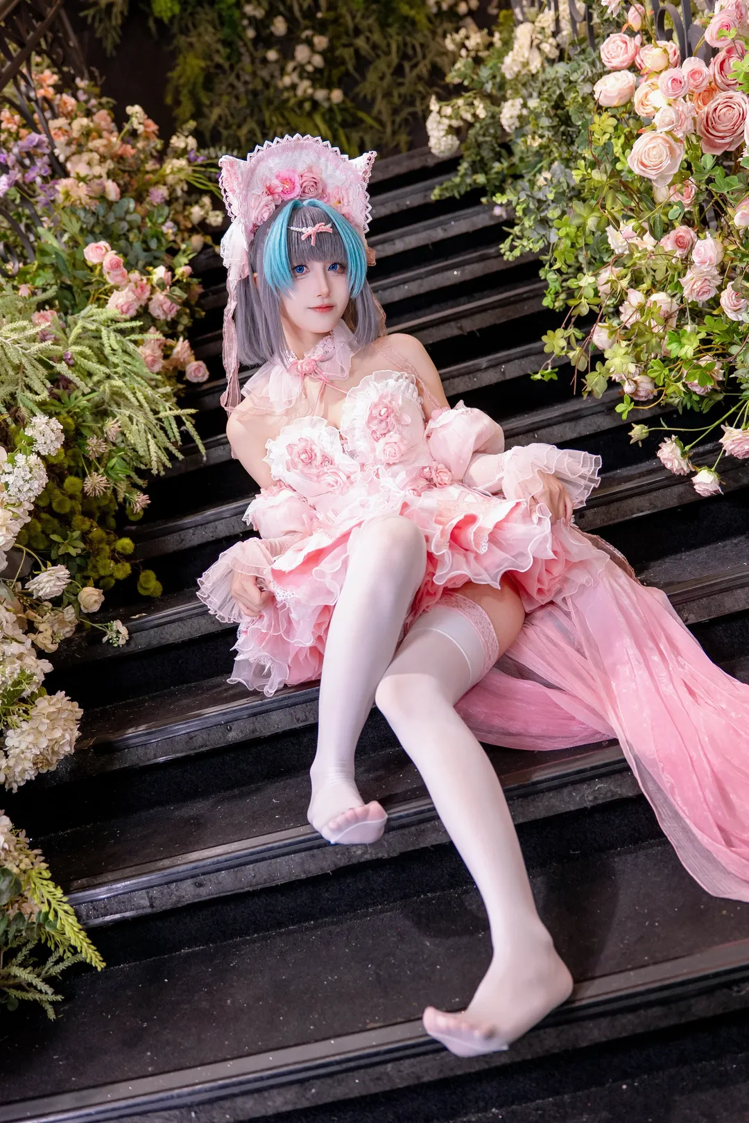 【柴郡cos】碧蓝航线粉色花嫁造型拍摄记录 - 第 3 张