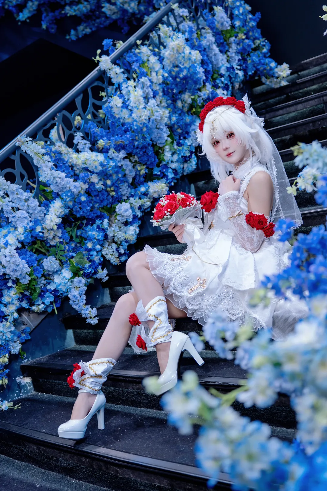 【德丽莎cos】崩坏三花嫁花赏月纱，来一点小小的二次元震撼 - 第 1 张
