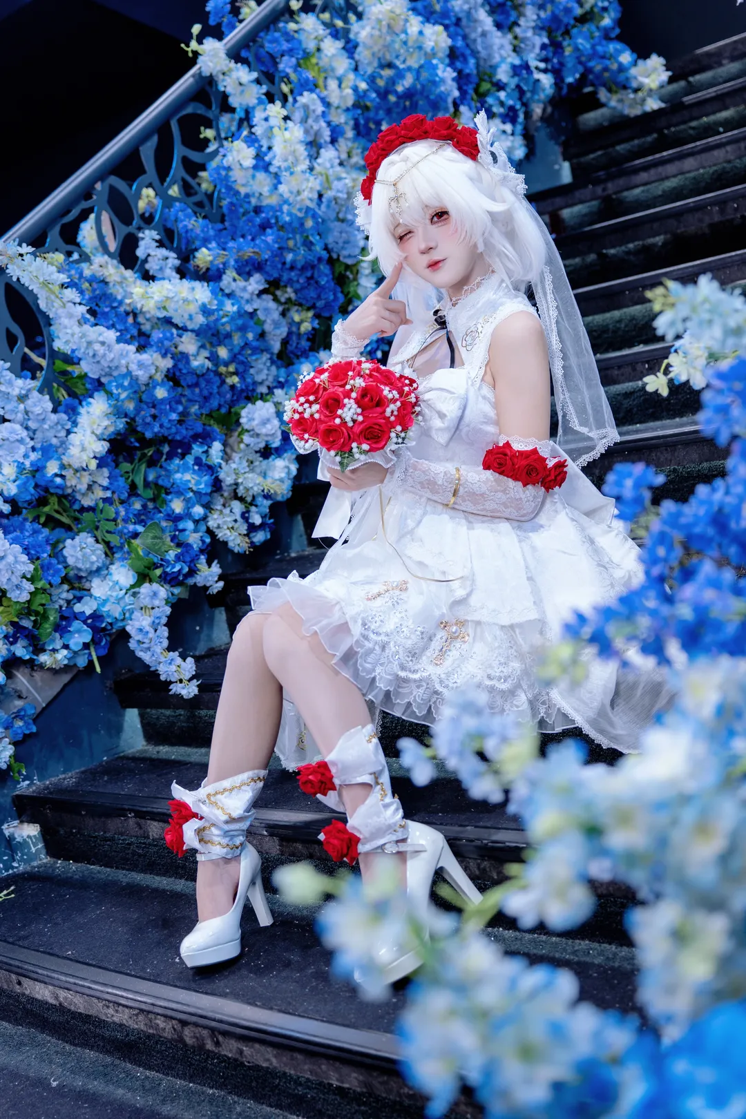 【德丽莎cos】崩坏三花嫁花赏月纱，来一点小小的二次元震撼 - 第 2 张