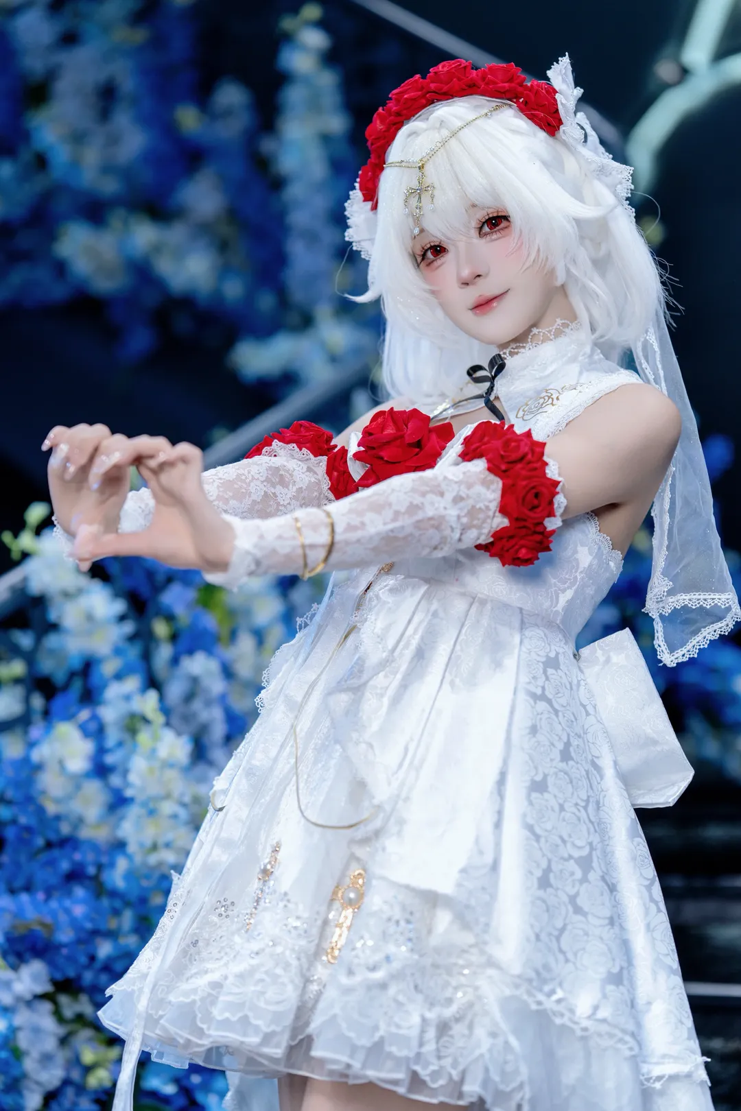 【德丽莎cos】崩坏三花嫁花赏月纱，来一点小小的二次元震撼 - 第 4 张