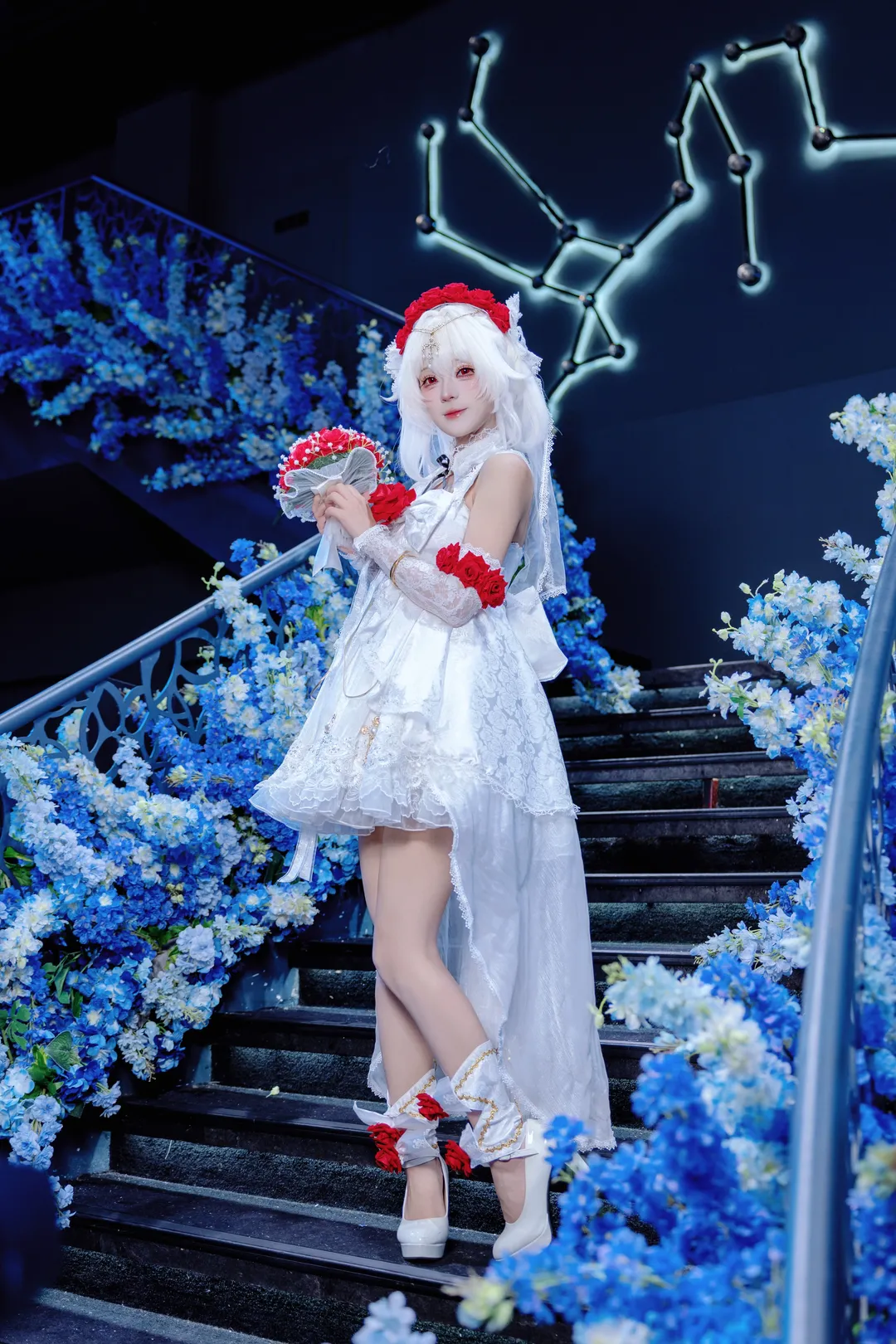 【德丽莎cos】崩坏三花嫁花赏月纱，来一点小小的二次元震撼 - 第 7 张