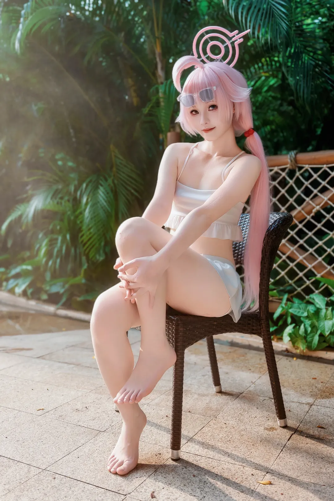 【小鳥遊星野cos】蔚藍檔案水上樂園的夏日泳裝拍攝 - 第 4 張