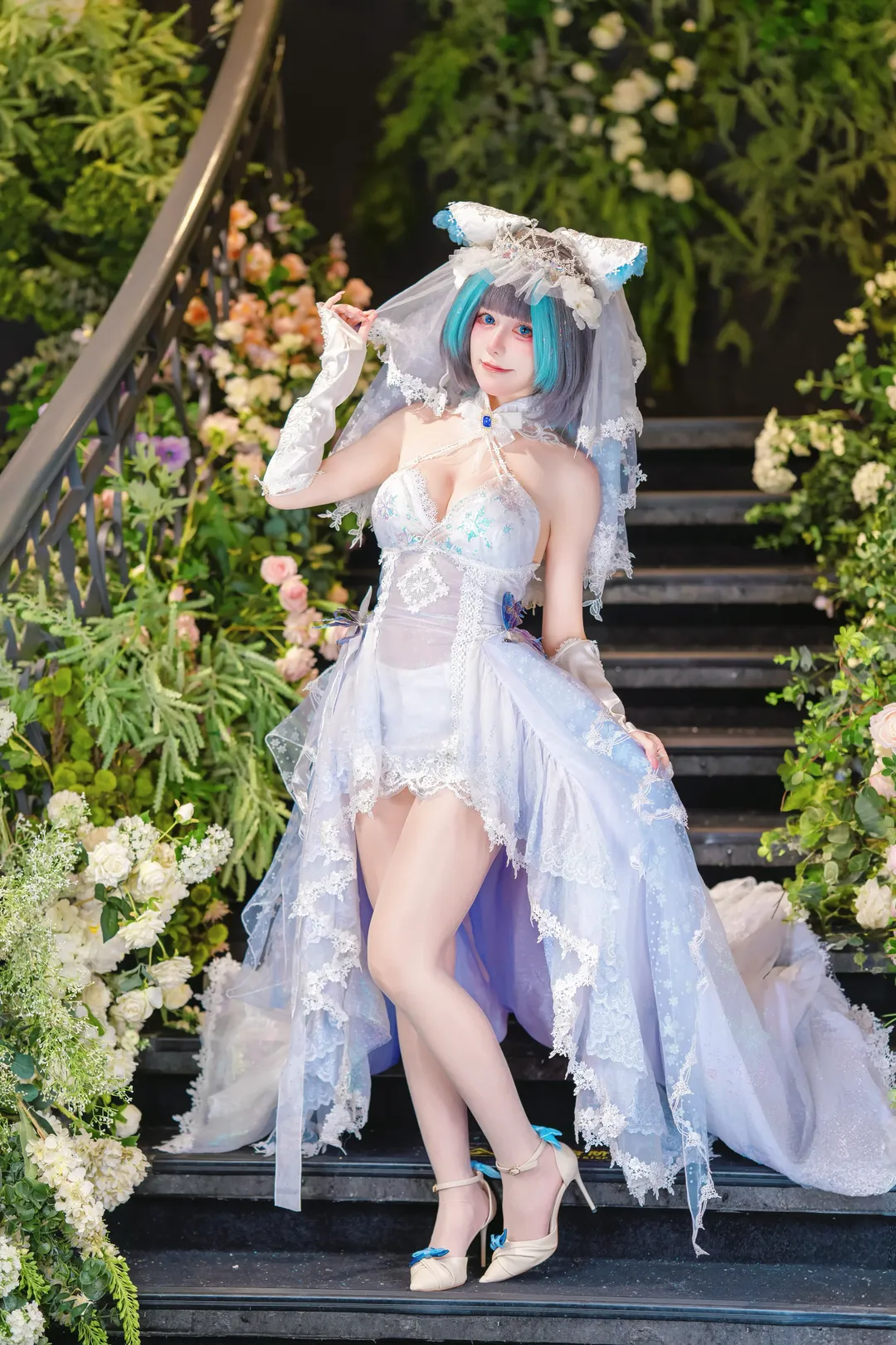 【柴郡cos】碧藍航線絕美花嫁的浪漫定格 - 第 1 張