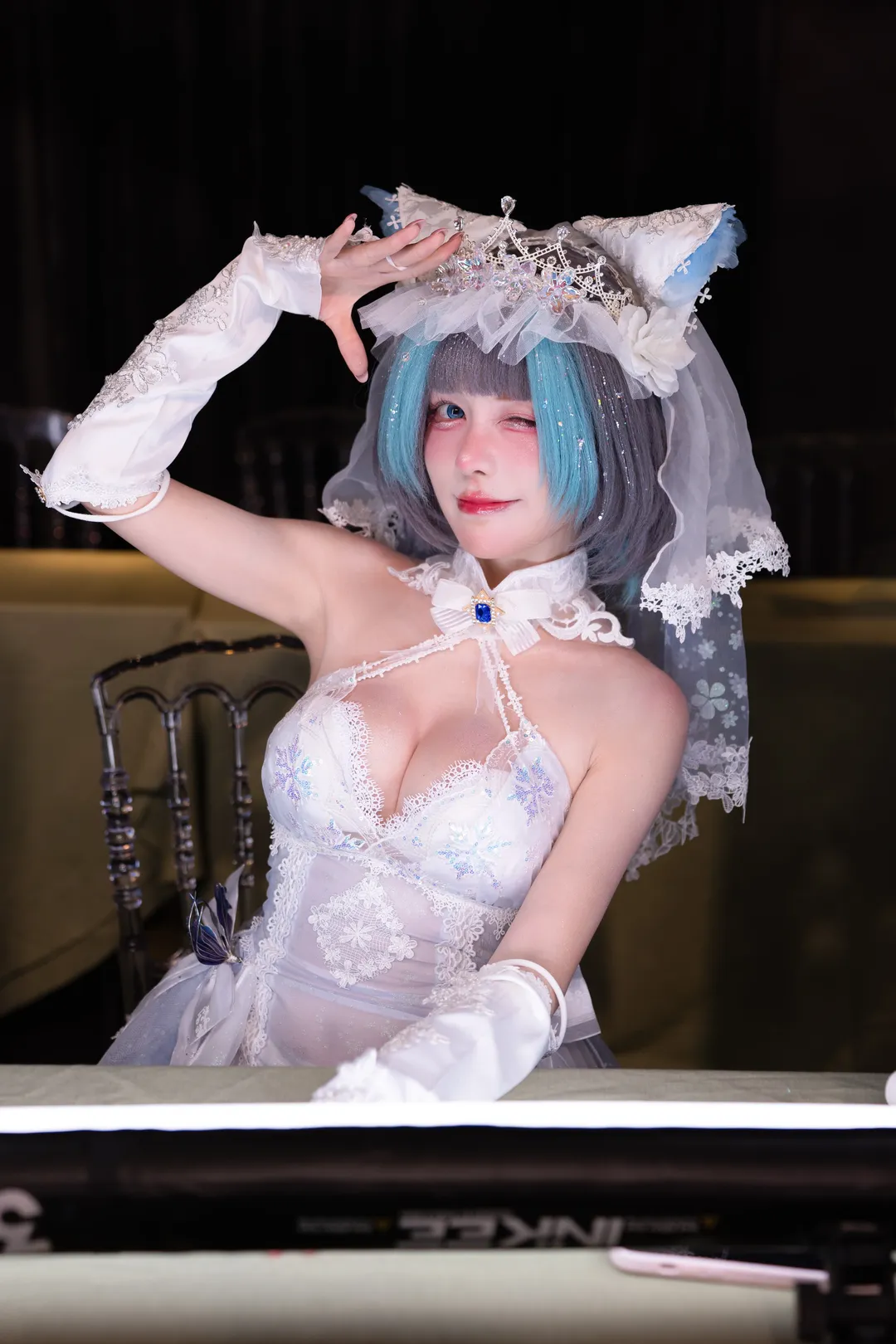 【柴郡cos】碧藍航線絕美花嫁的浪漫定格 - 第 5 張