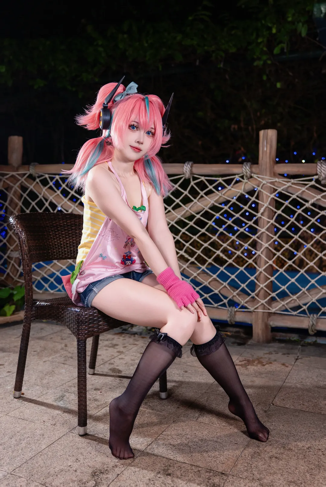 【爱芮cos】绝区零肯德基联动Ver. 粉色双马尾的妄想天使降临 - 第 5 张