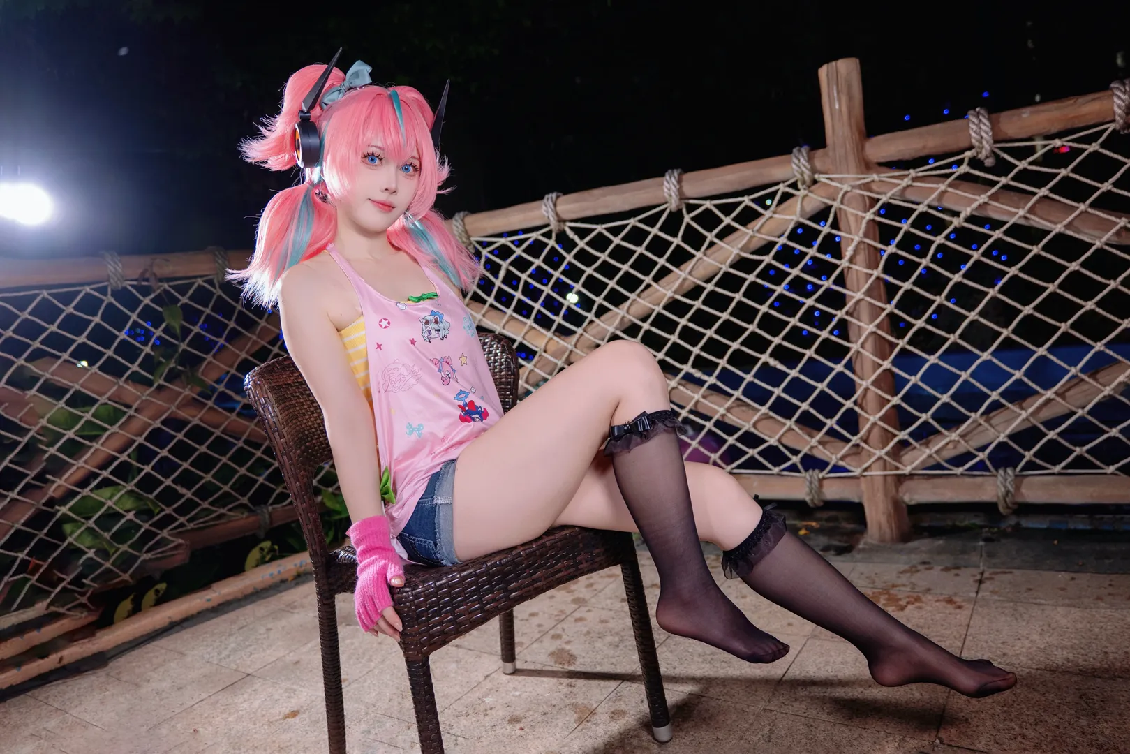 【爱芮cos】绝区零肯德基联动Ver. 粉色双马尾的妄想天使降临 - 第 7 张