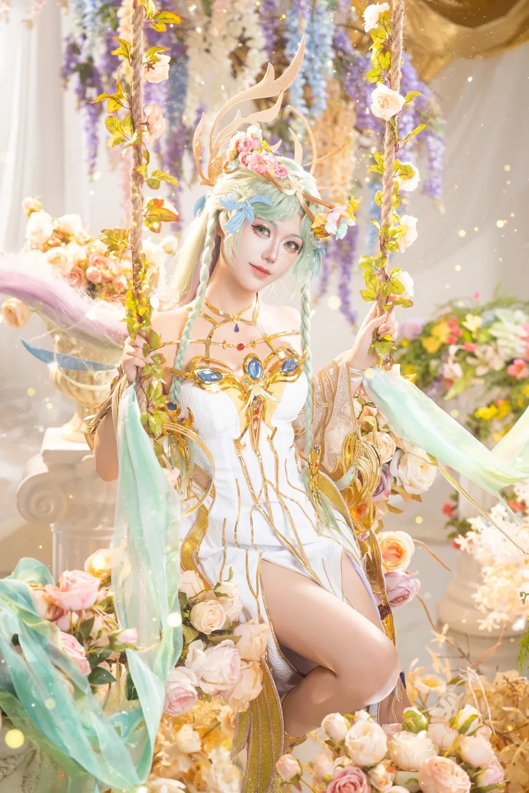 【貂蝉cos】王者荣耀馥梦繁花，花藤秋千上的幻境 - 第 12 张