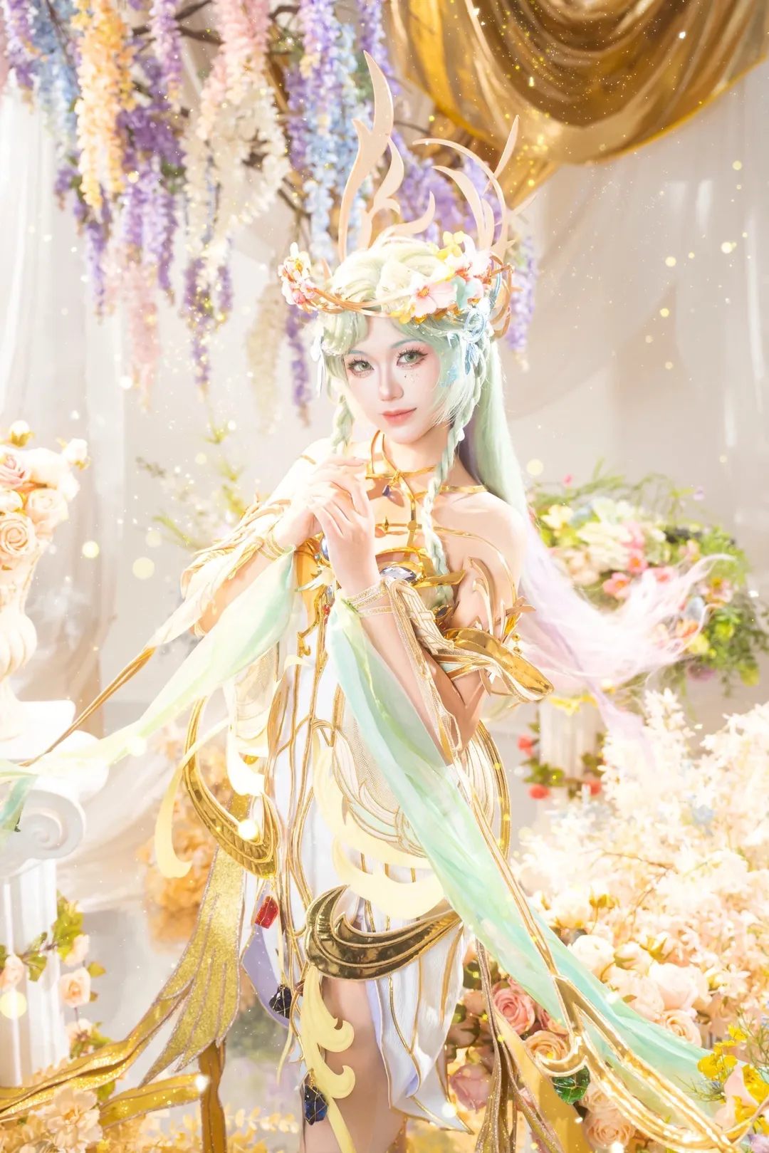 【貂蝉cos】王者荣耀馥梦繁花，花藤秋千上的幻境 - 第 5 张