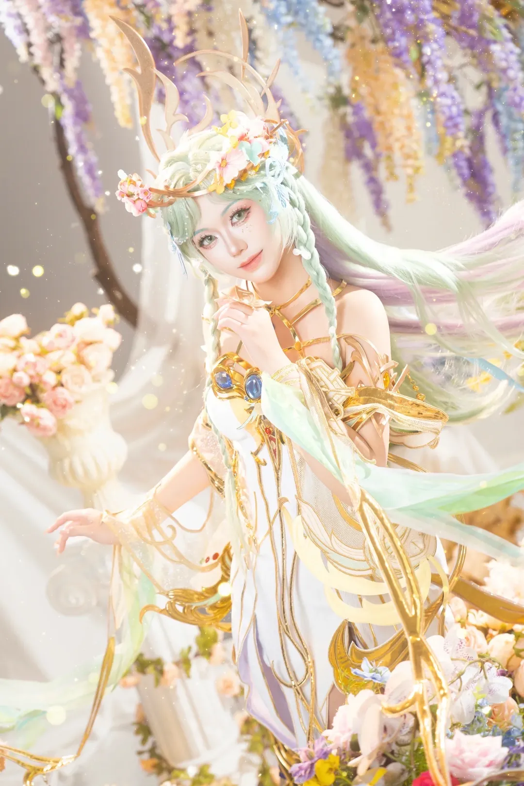 【貂蝉cos】王者荣耀馥梦繁花，花藤秋千上的幻境 - 第 6 张