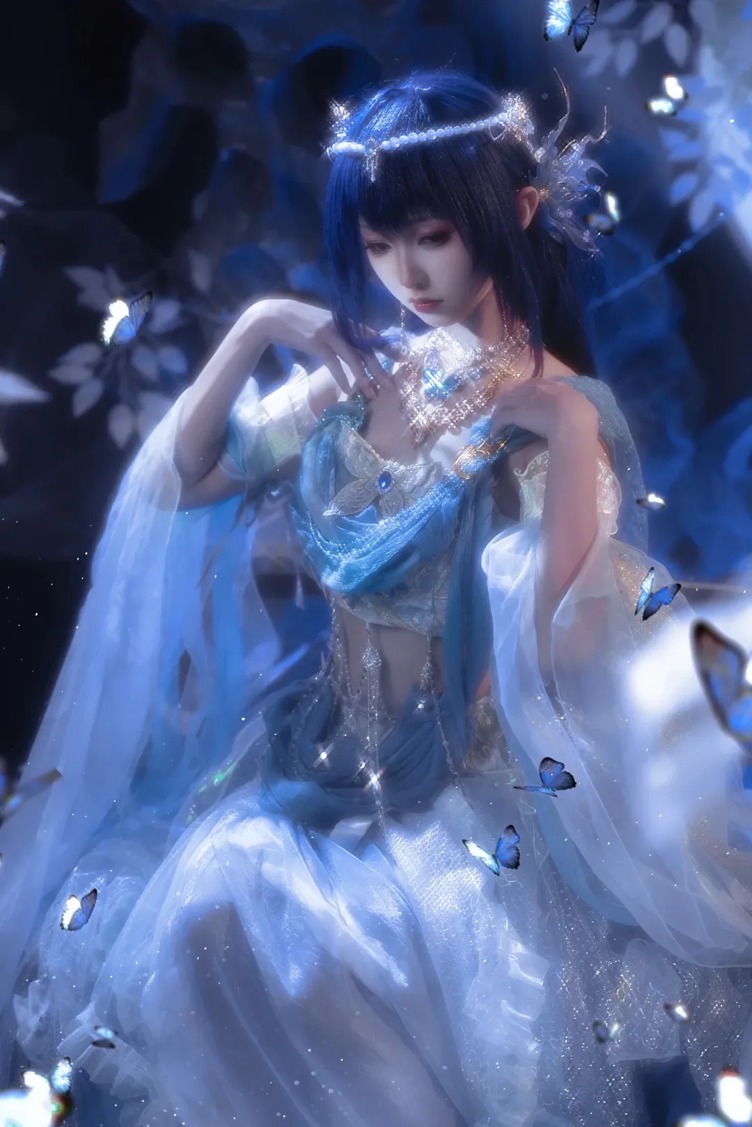 【圣采儿cos】神印王座 月下轻纱与蝴蝶的奇幻碰撞 - 第 2 张