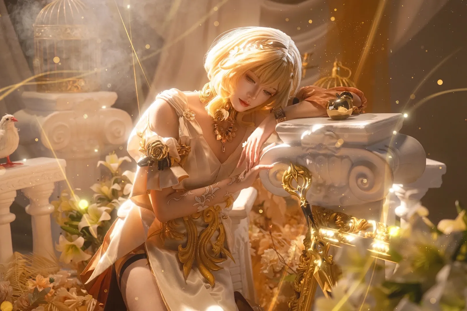 【阿格莱雅cos】崩坏星穹铁道金色神明降临 - 第 2 张