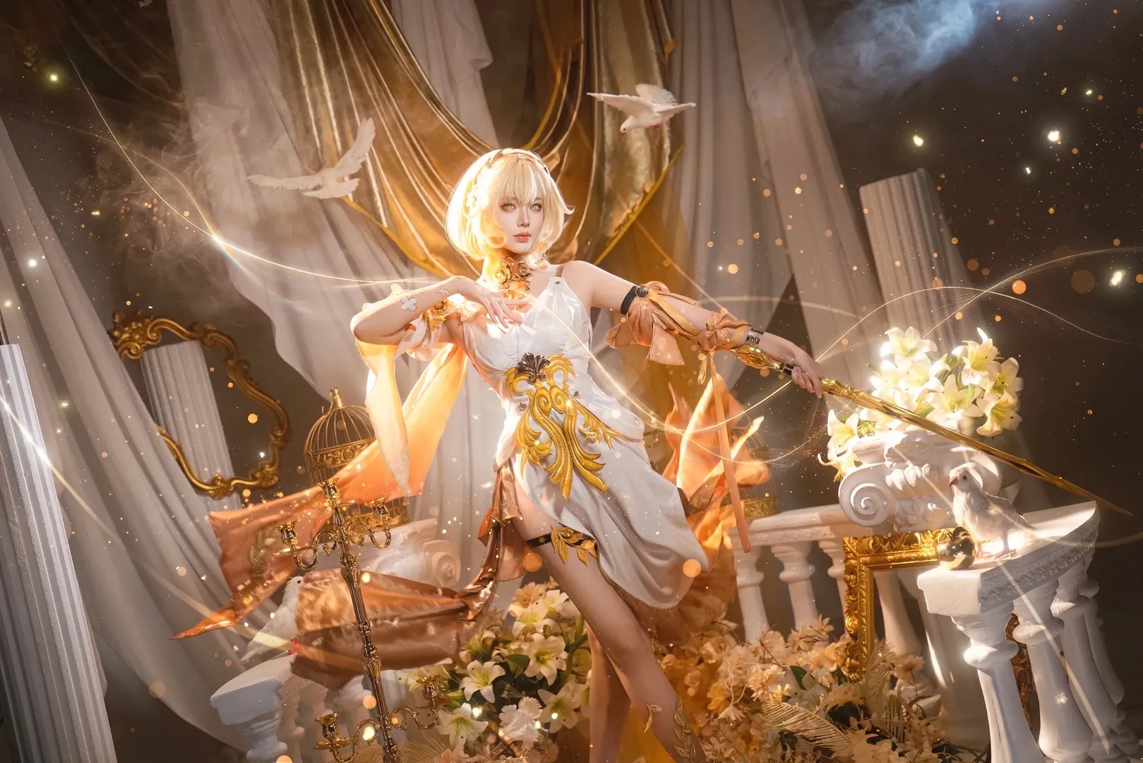 【阿格莱雅cos】崩坏星穹铁道金色神明降临 - 第 6 张