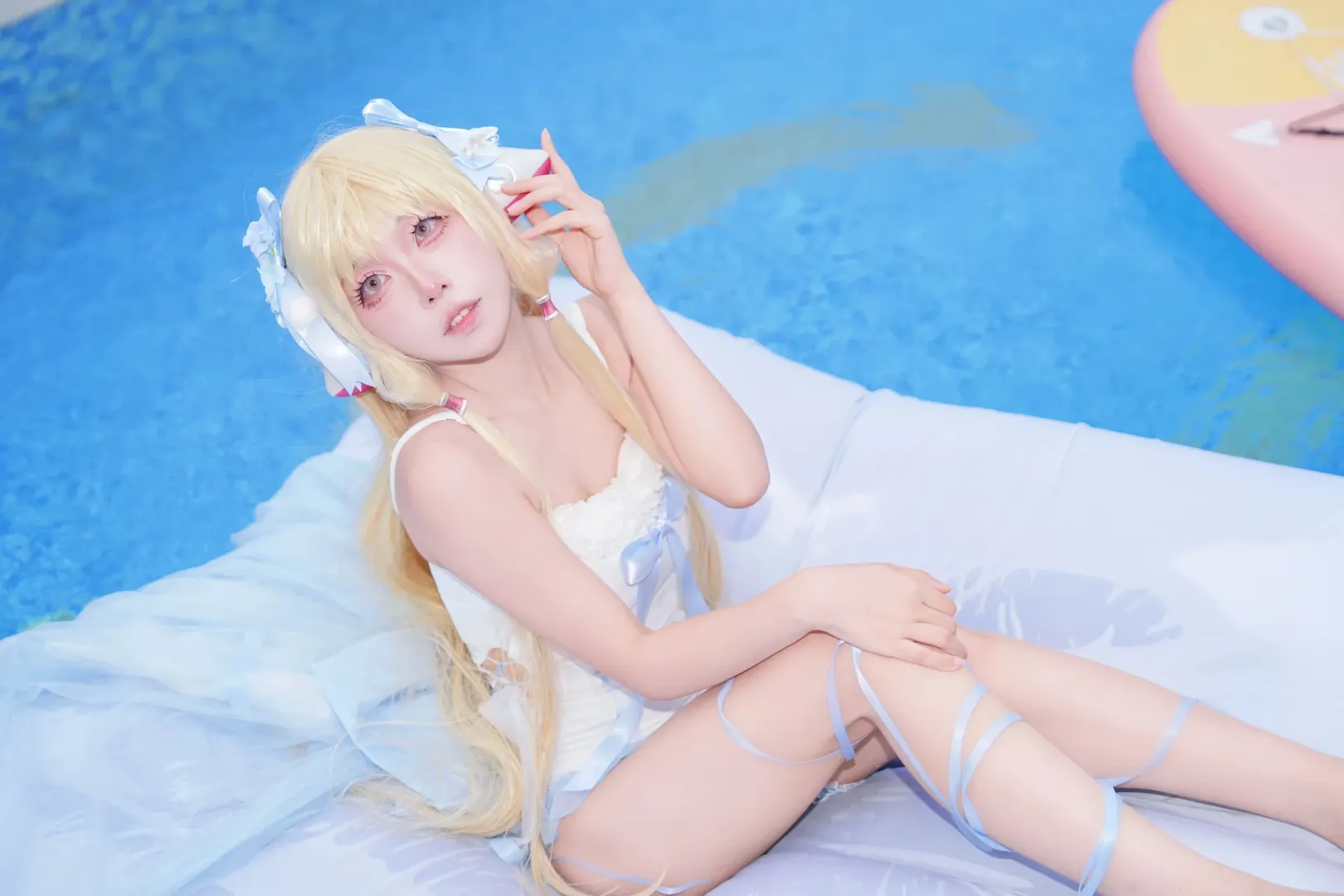 【小叽cos】人型电脑天使心水色私设泳装 - 第 3 张