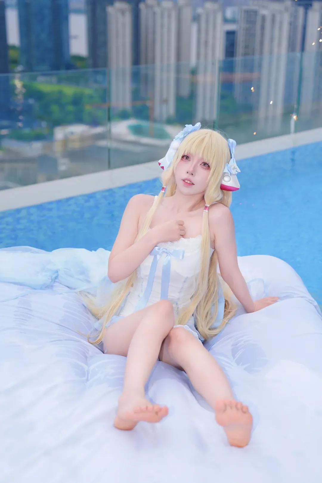 【小叽cos】人型电脑天使心水色私设泳装 - 第 4 张