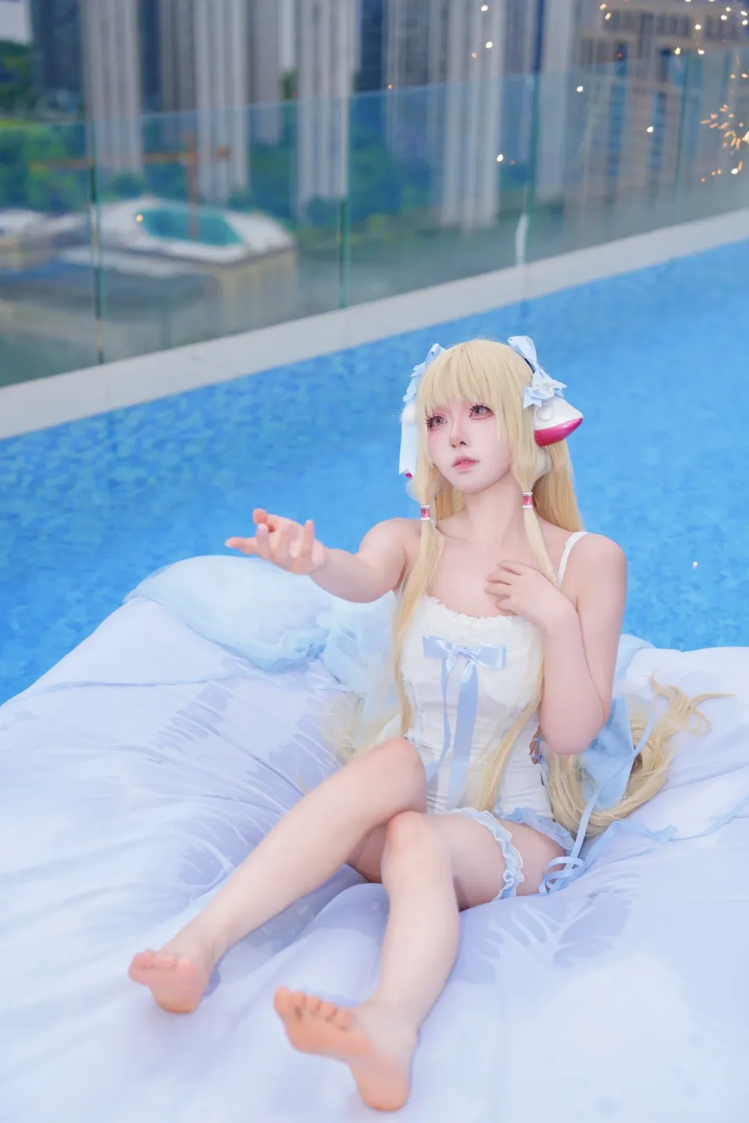 【小叽cos】人型电脑天使心水色私设泳装 - 第 5 张
