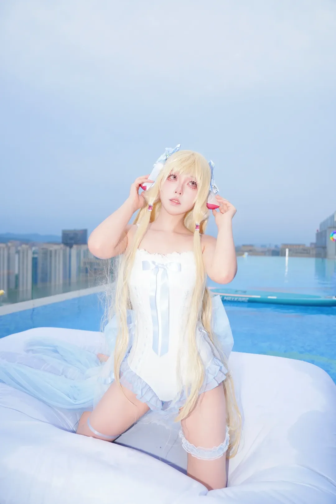 【小叽cos】人型电脑天使心水色私设泳装 - 第 6 张