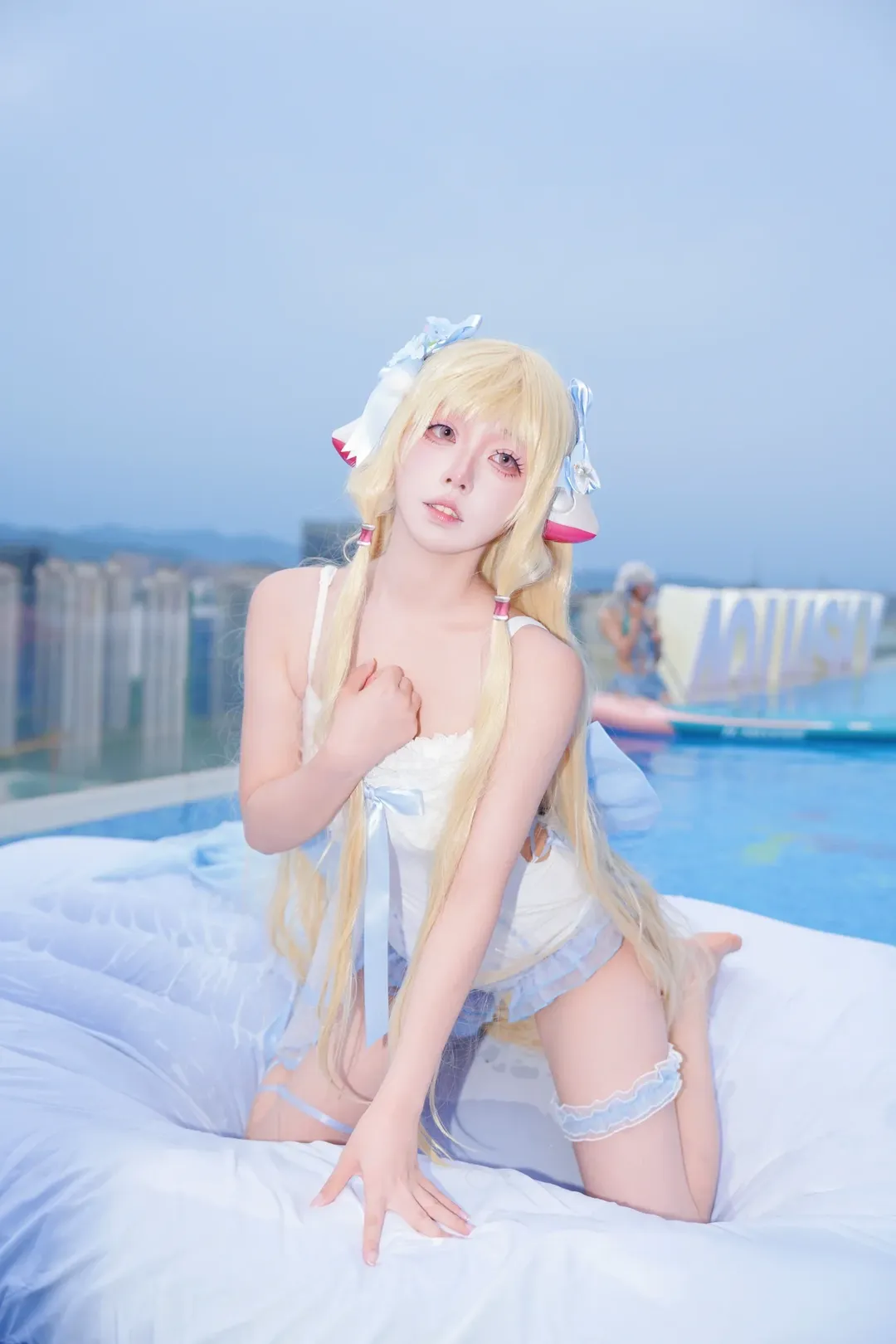【小叽cos】人型电脑天使心水色私设泳装 - 第 8 张