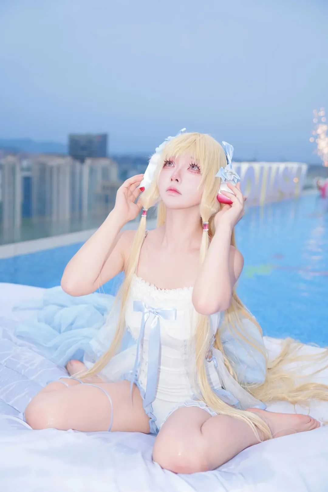 【小叽cos】人型电脑天使心水色私设泳装 - 第 9 张