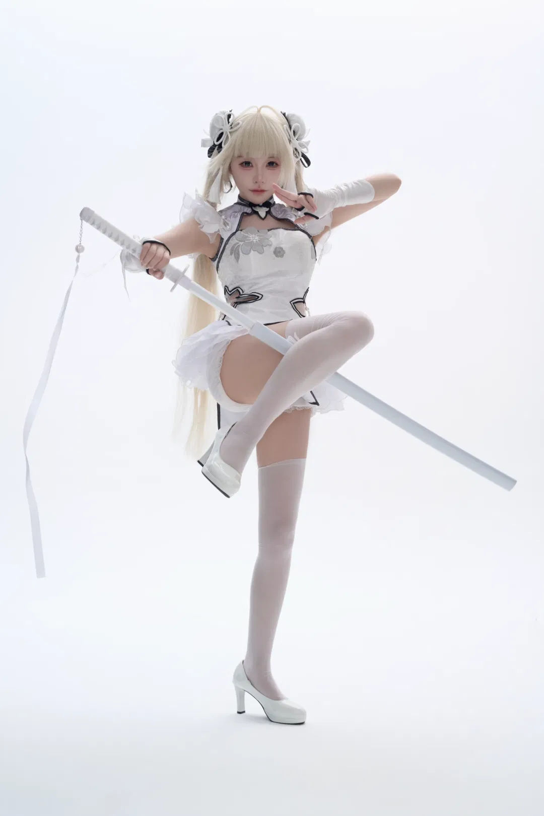 【殷紫萍cos】玉髓冰心这套造型的质感与动作拍摄记录 - 第 1 张