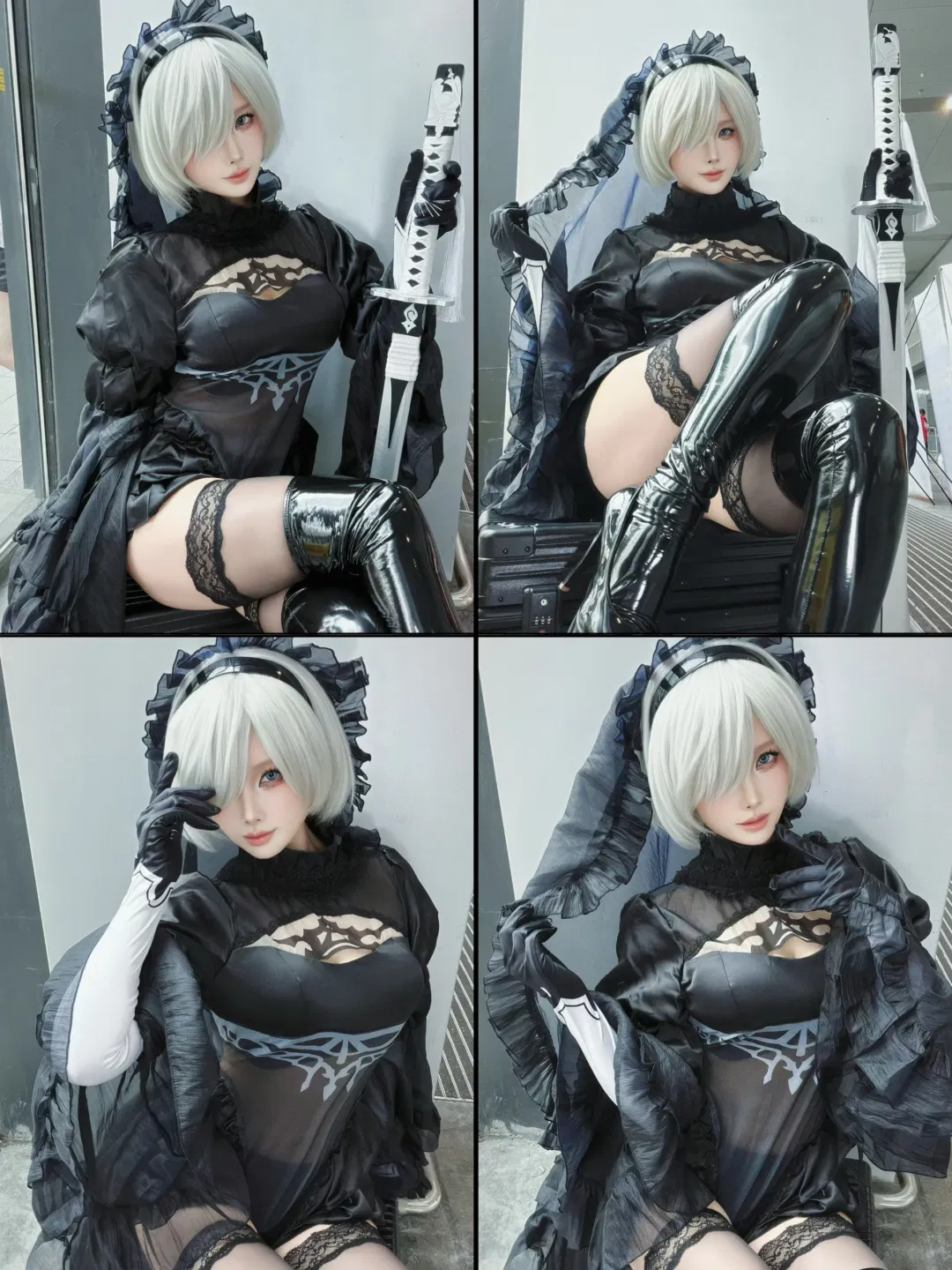 【2Bcos】黑花嫁造型亮相萤火虫漫展 - 第 1 张
