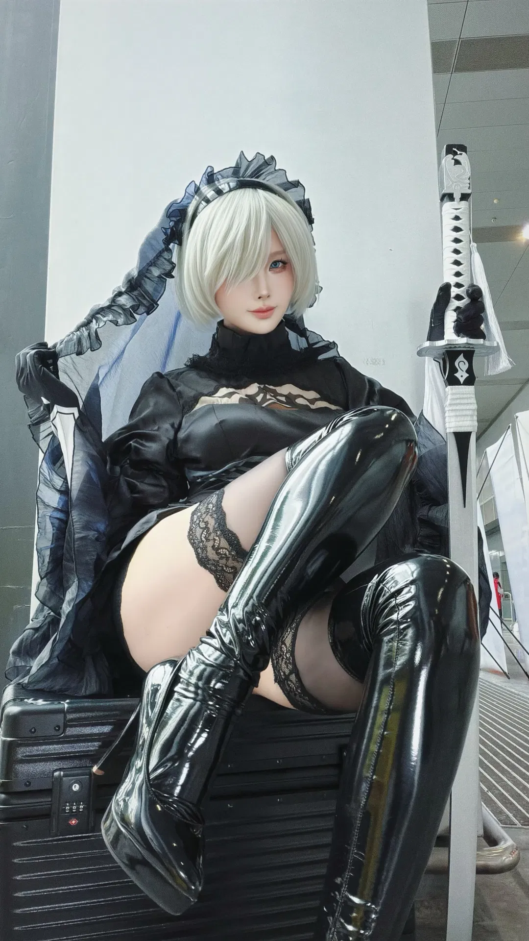 【2Bcos】黑花嫁造型亮相萤火虫漫展 - 第 3 张
