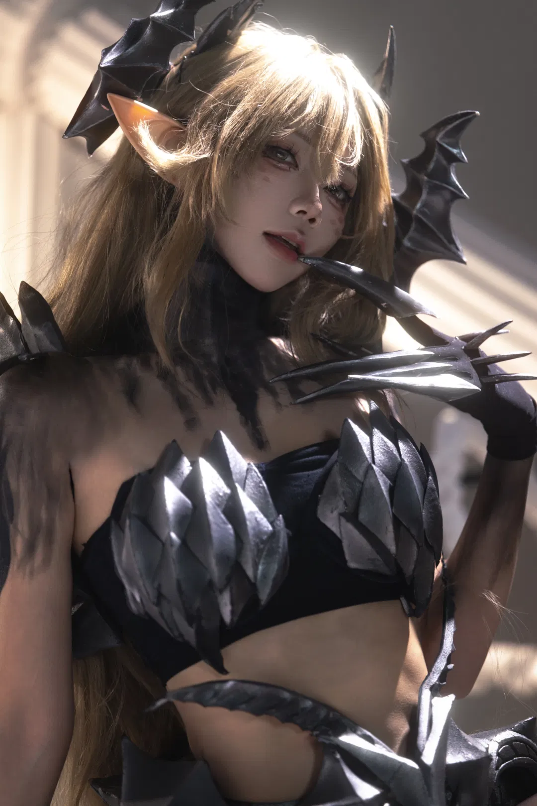 龙族耶梦加得cos 废墟铁链中的暗黑哥特女神 - 第 3 张
