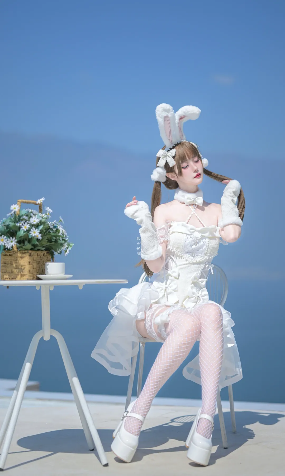 Malymoon薄纱花呢兔女郎 日系女仆风外拍记录 - 第 3 张