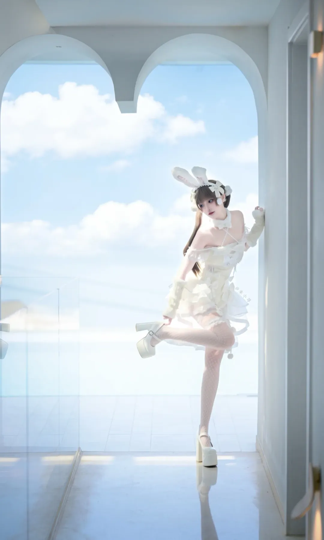Malymoon薄纱花呢兔女郎 日系女仆风外拍记录 - 第 7 张
