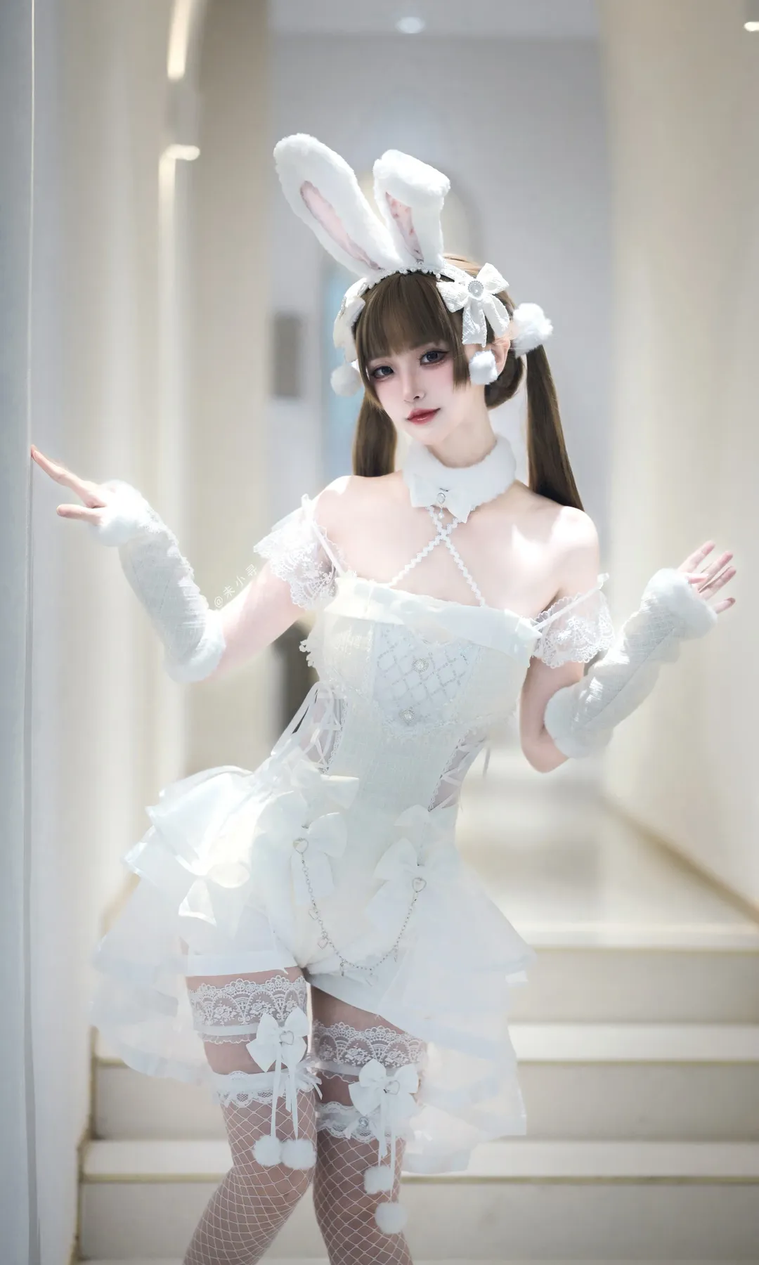 Malymoon薄纱花呢兔女郎 日系女仆风外拍记录 - 第 9 张
