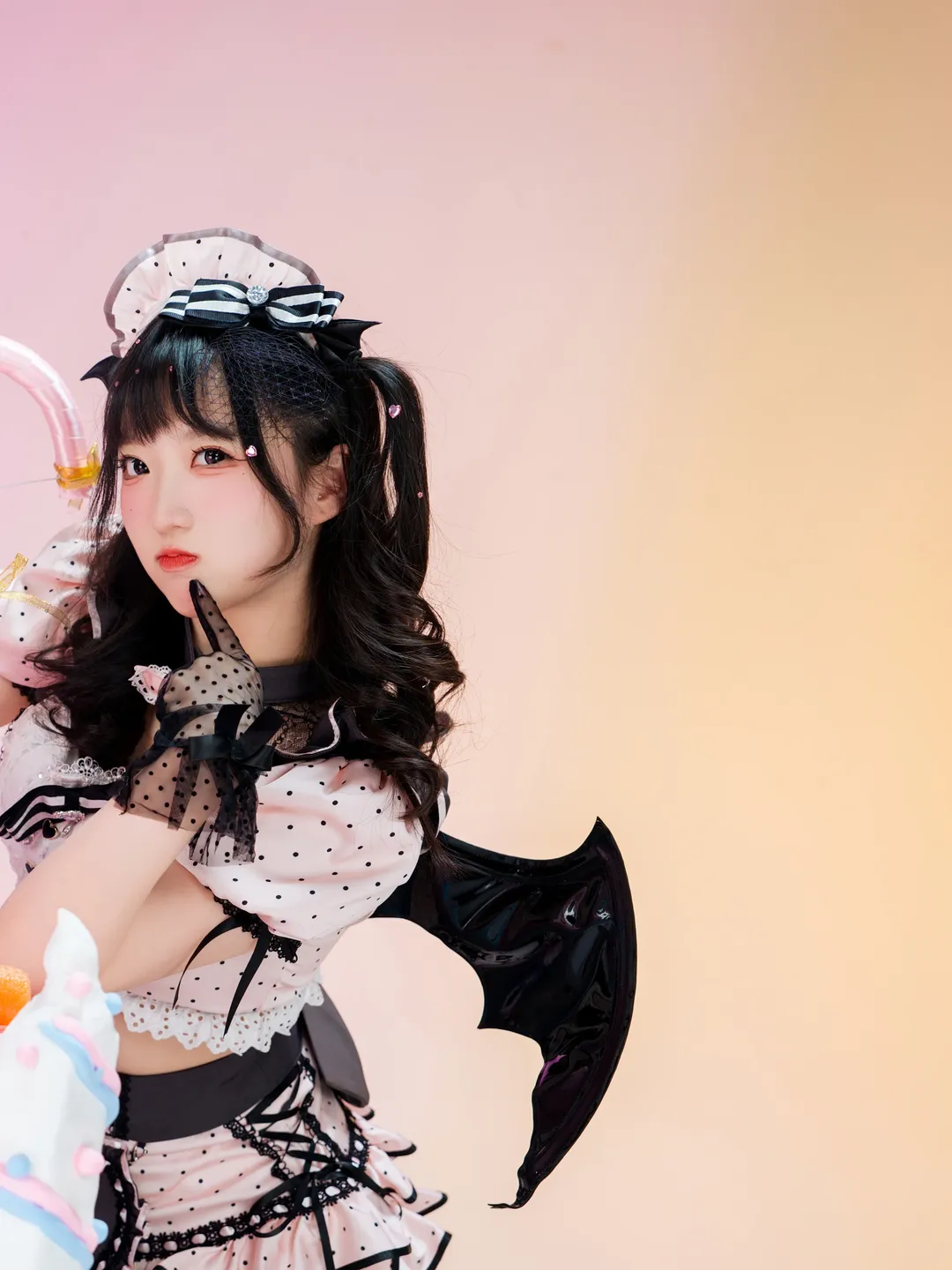 极致反差感的小恶魔黑丝造型，提裙动作分享 - 第 12 张