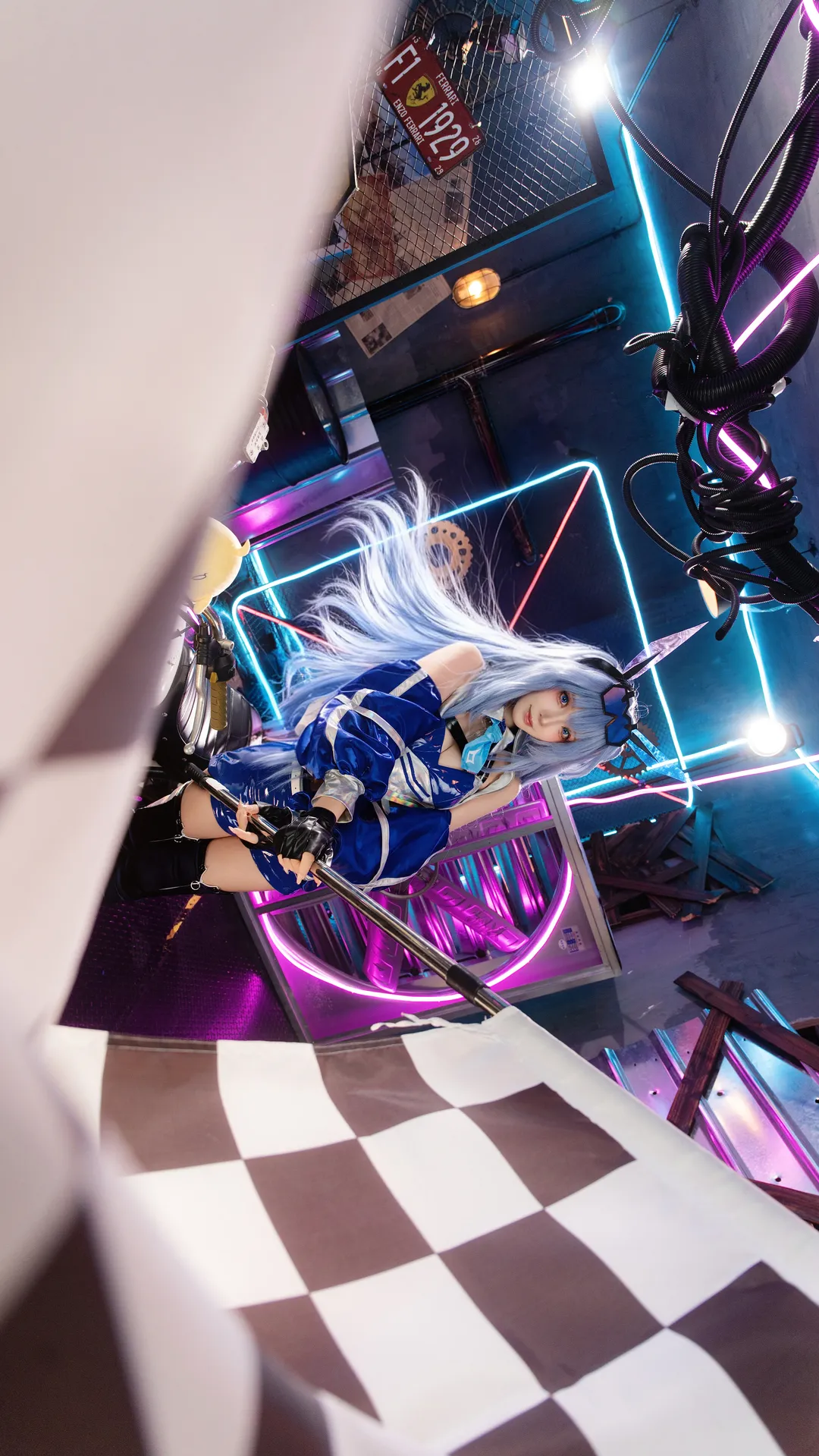 【新泽西cos】碧蓝航线赛车服与霓虹夜色的碰撞 - 第 1 张