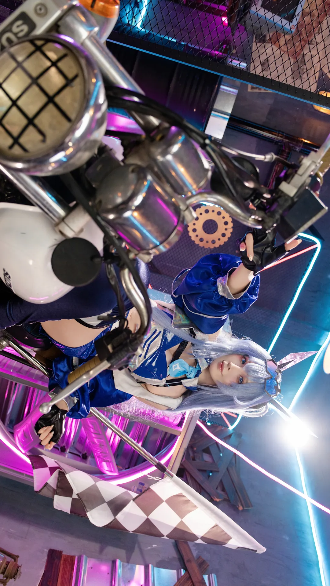 【新泽西cos】碧蓝航线赛车服与霓虹夜色的碰撞 - 第 5 张