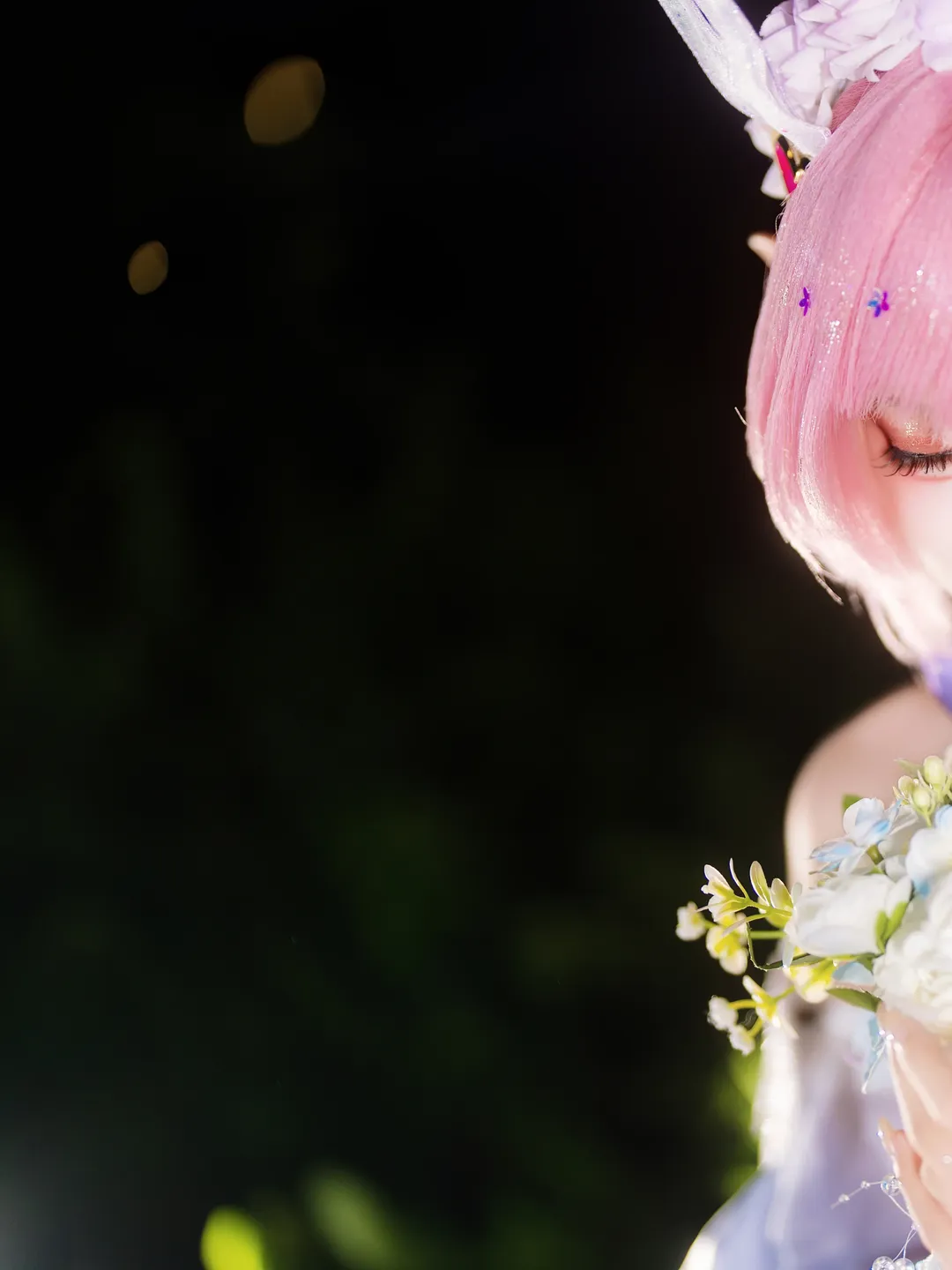 【爱莉希雅cos】花嫁造型夜拍，重点在裙摆和细节 - 第 2 张