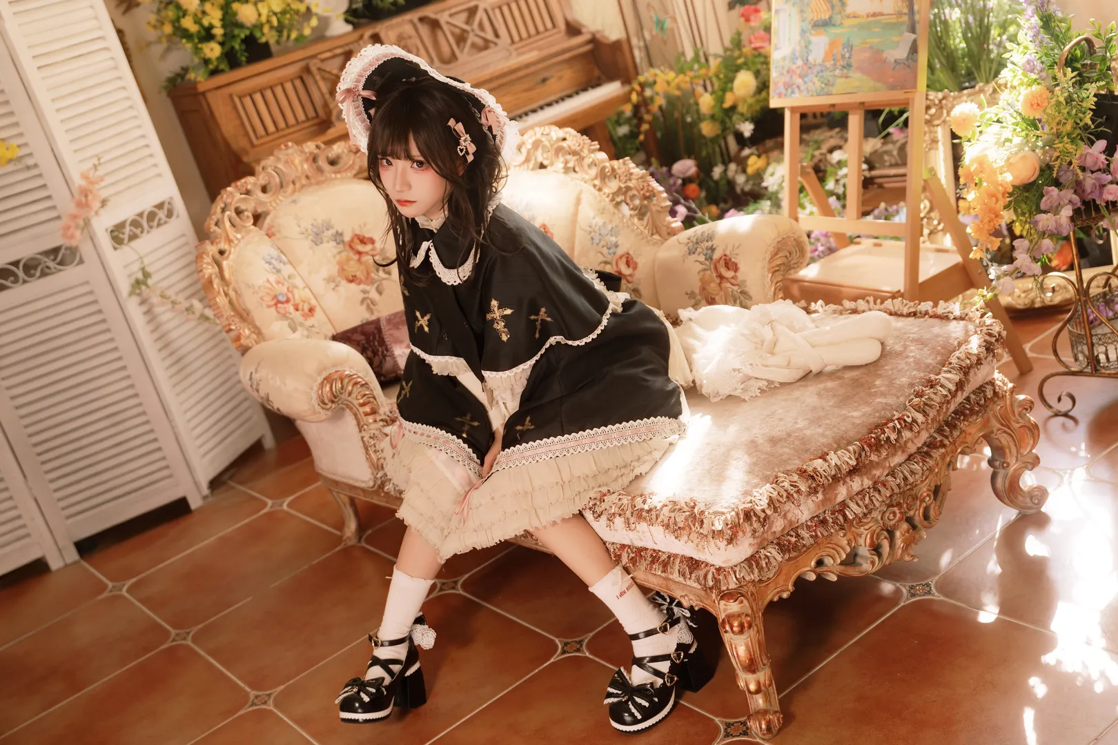 中村十字Lolita穿搭，法式复古氛围的Doll感写真 - 第 8 张