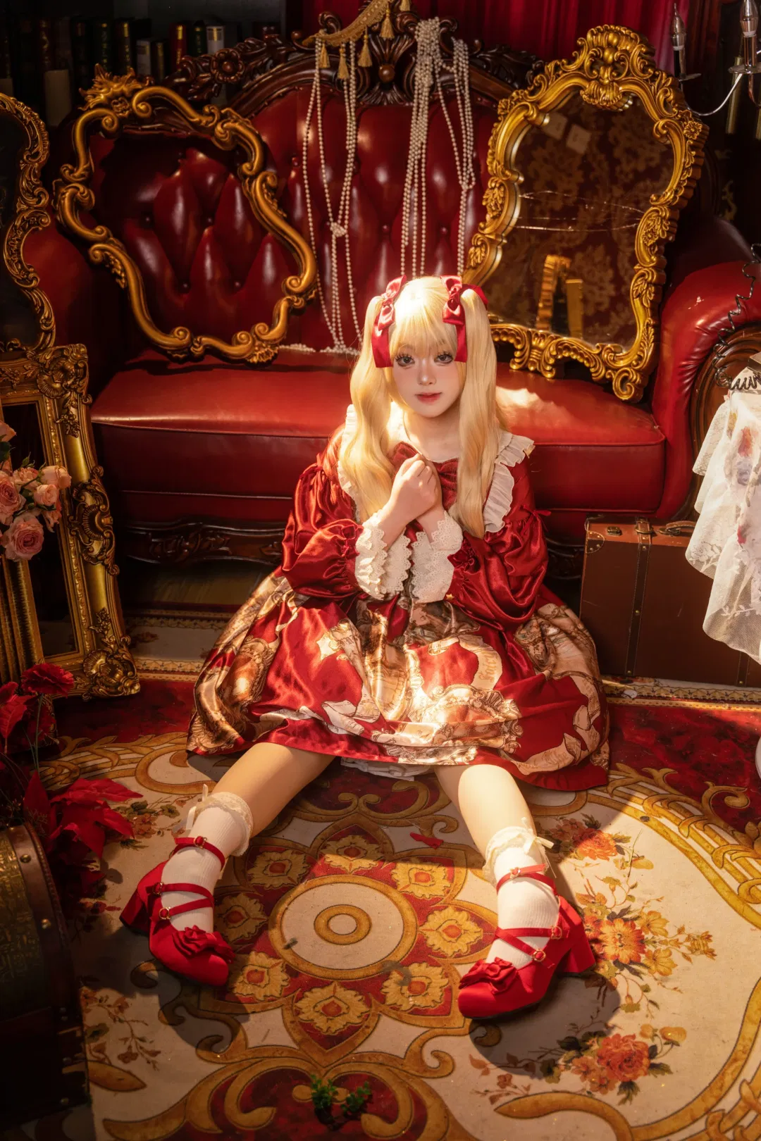 【古董人偶风Lolita】在复古大厅里做一场人偶梦