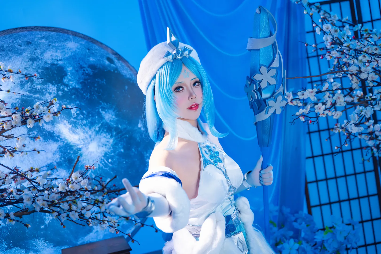 王昭君原皮cos 冰雪之下的清冷感拿捏了 - 第 1 张