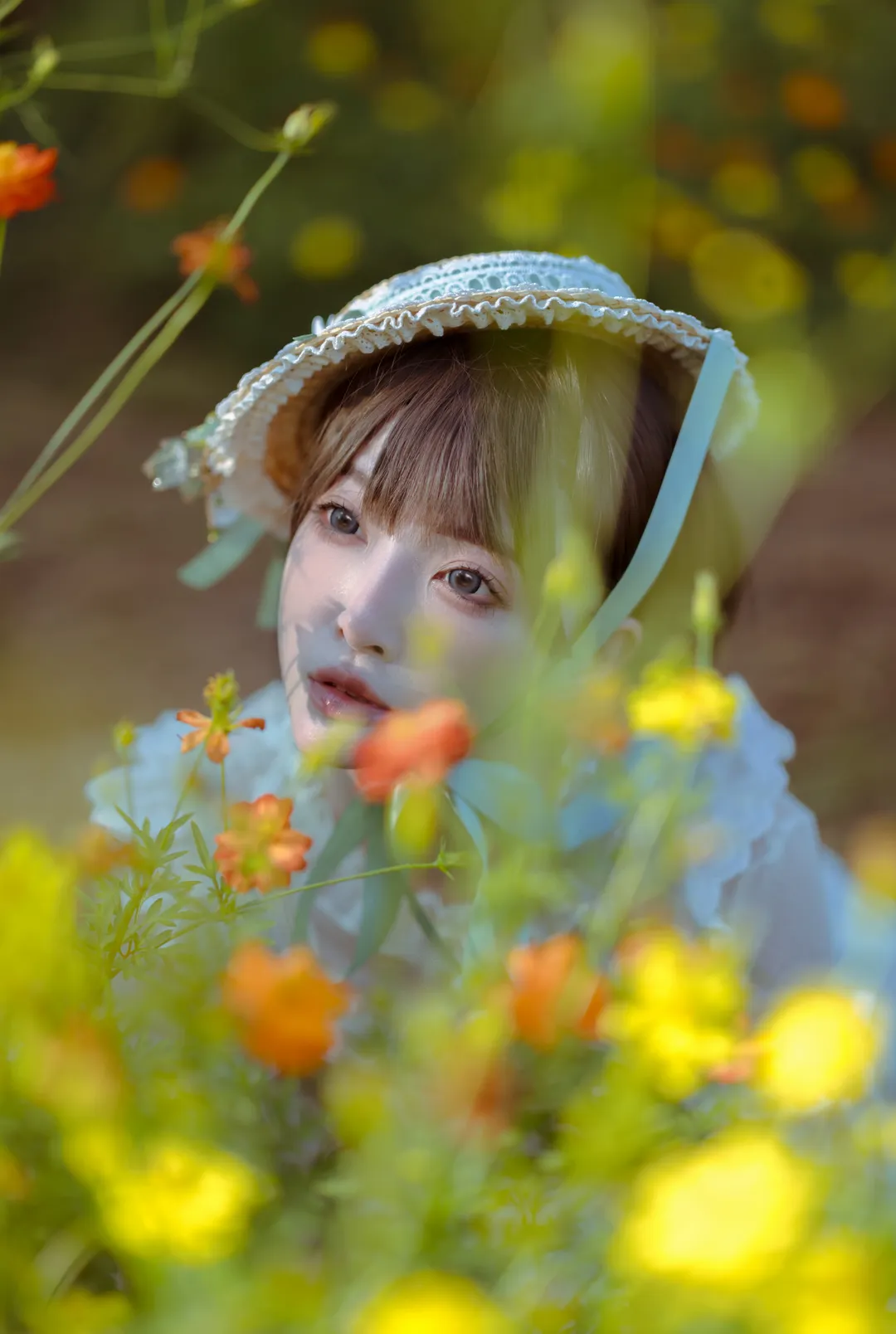 夏日草地上的法式油画少女穿搭 - 第 13 张