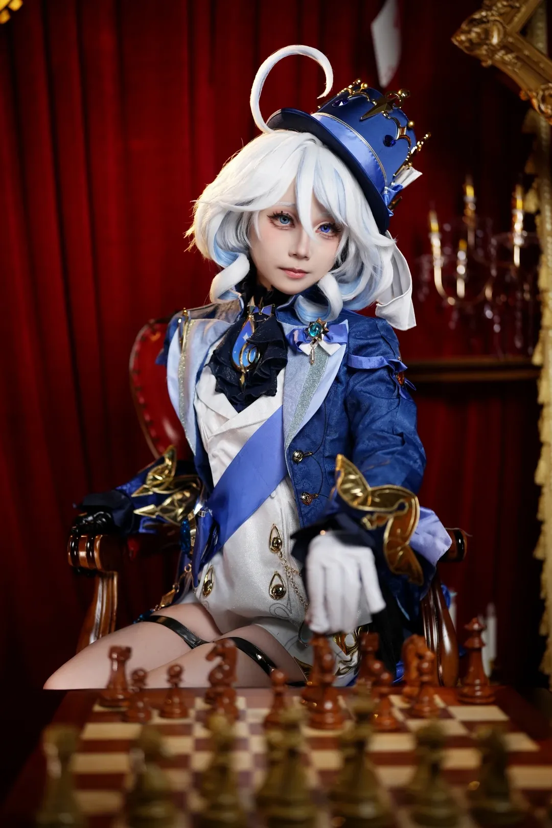 【芙宁娜cos】原神芙宁娜，花海与棋局间的华丽演绎 - 第 4 张