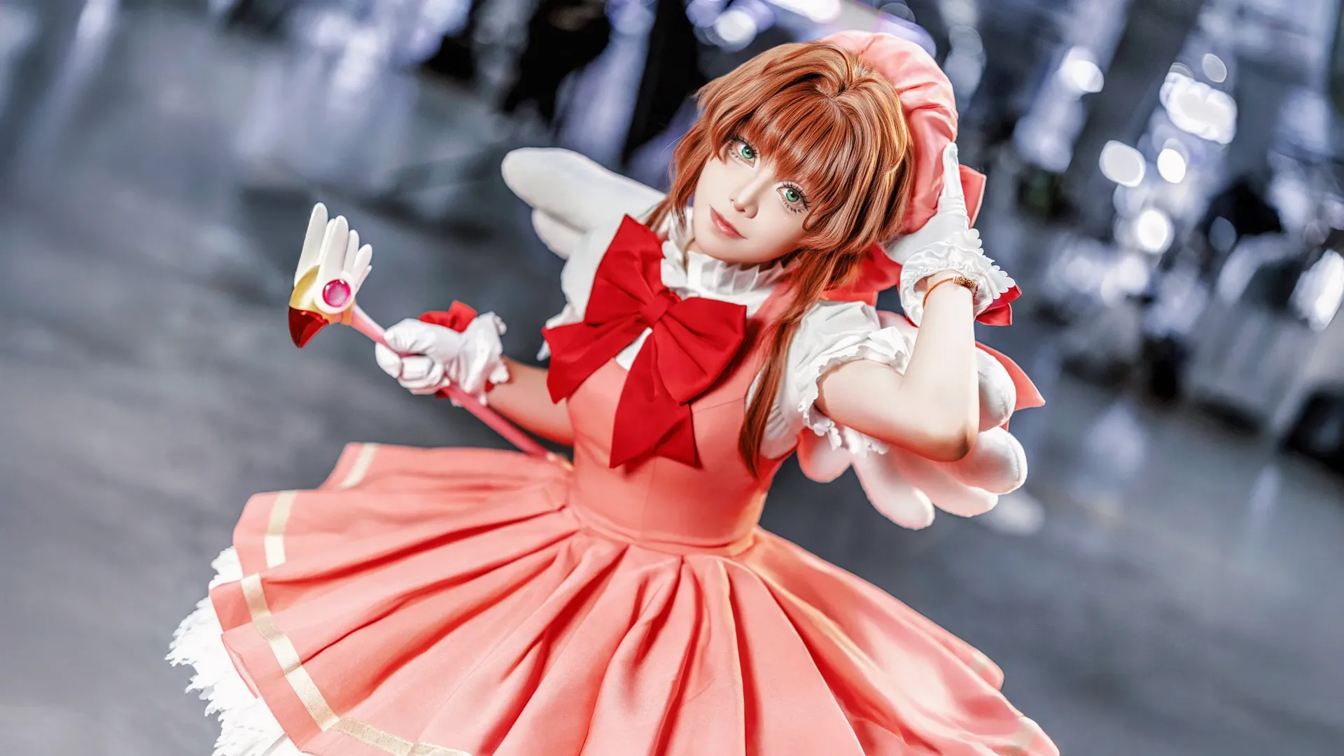 【木之本櫻cos】魔卡少女櫻的紅白戰鬥服場照分享 - 第 8 張