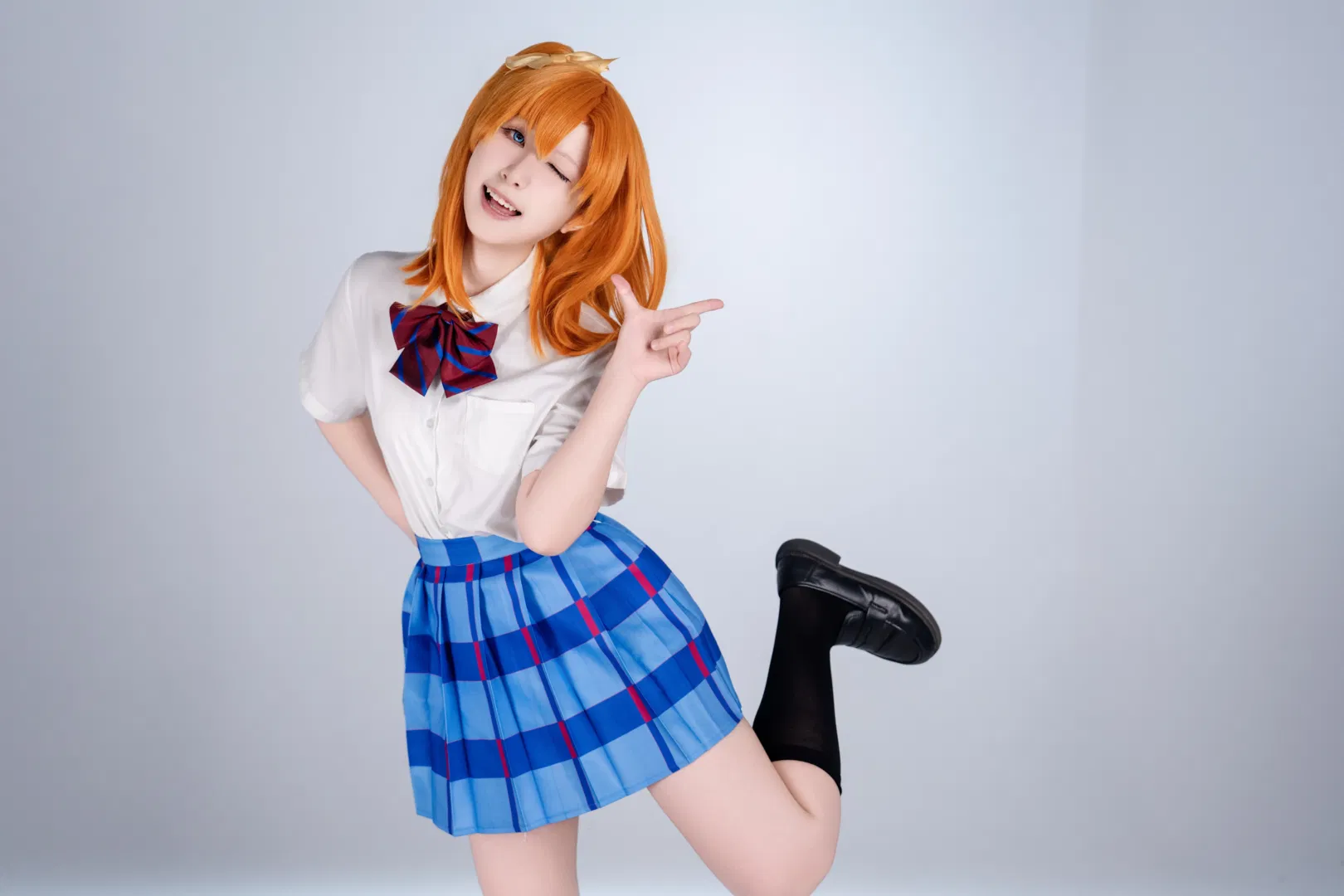 【高坂穗乃果cos】校园里的元气担当，永远热烈鲜活 - 第 4 张