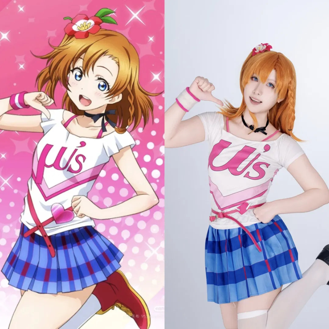 【高坂穗乃果cos】lovelive happymaker打歌服完美还原 - 第 1 张