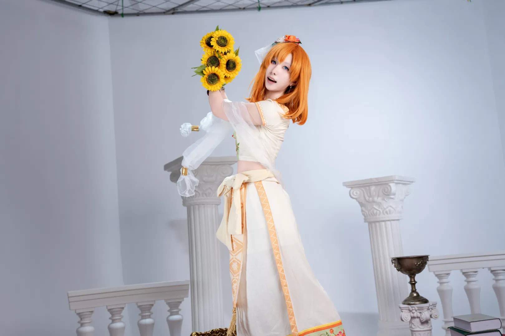 【高坂穗乃果cos】舞娘未觉醒造型，向日葵与阳光都要全力以赴 - 第 3 张