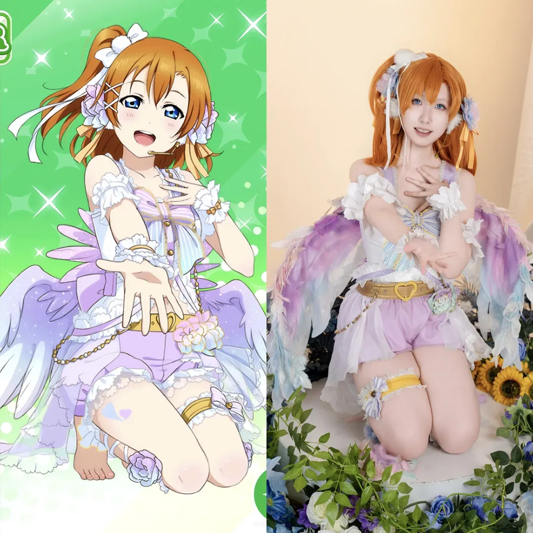 高坂穗乃果cos，lovelive白情觉醒舞台服展示 - 第 1 张