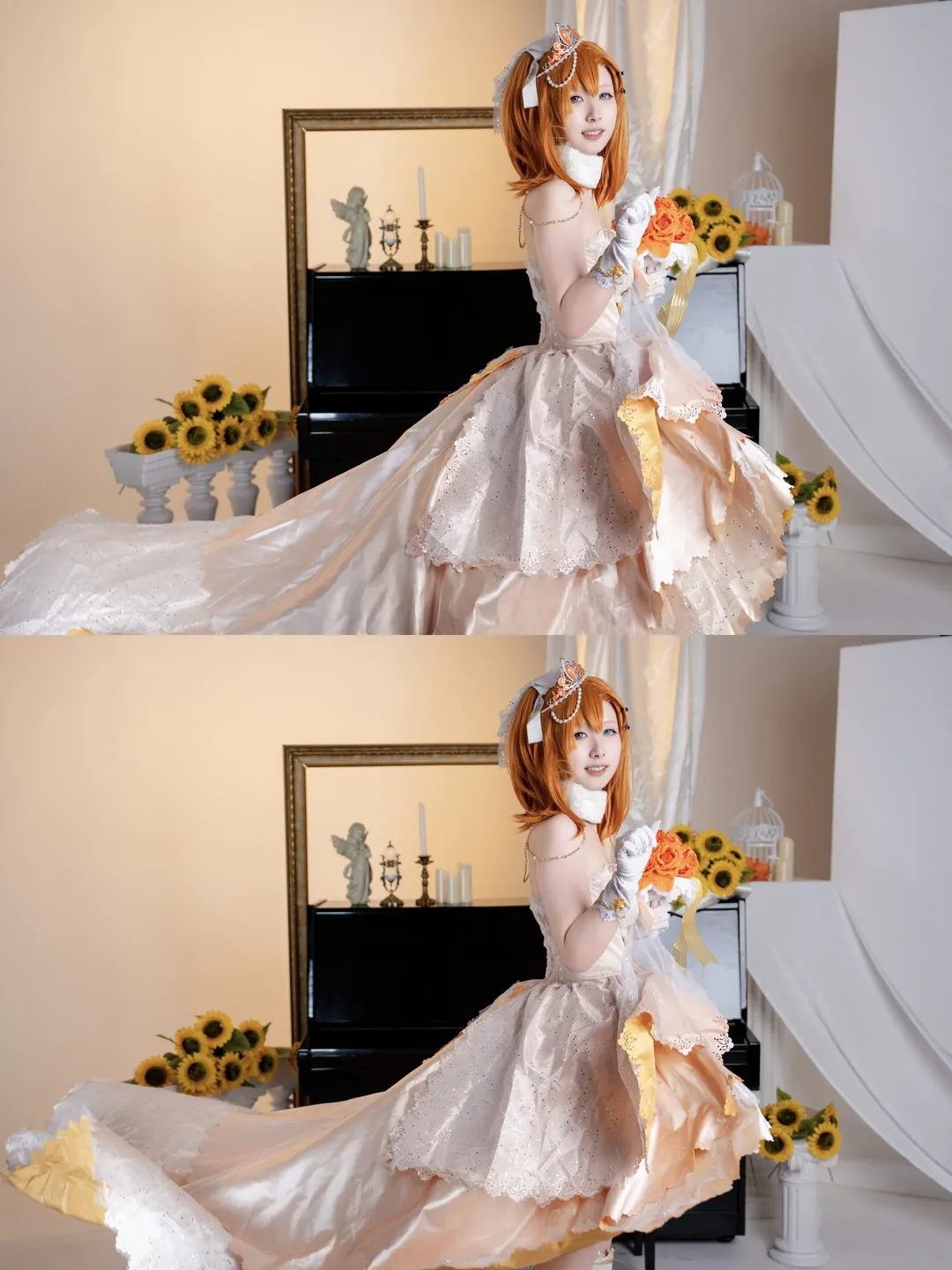 【高坂穗乃果cos】lovelive婚纱觉醒的向日葵拍摄记录 - 第 2 张