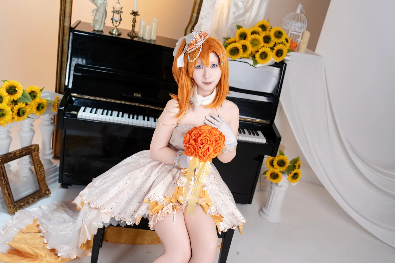 【高坂穗乃果cos】lovelive婚纱觉醒的向日葵拍摄记录 - 第 3 张