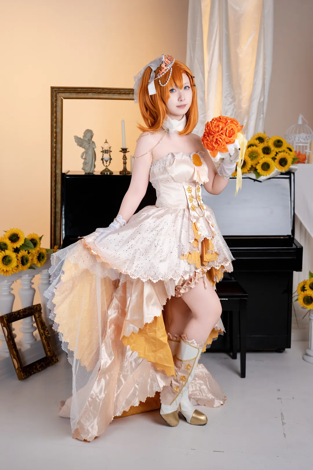 【高坂穗乃果cos】lovelive婚纱觉醒的向日葵拍摄记录 - 第 4 张