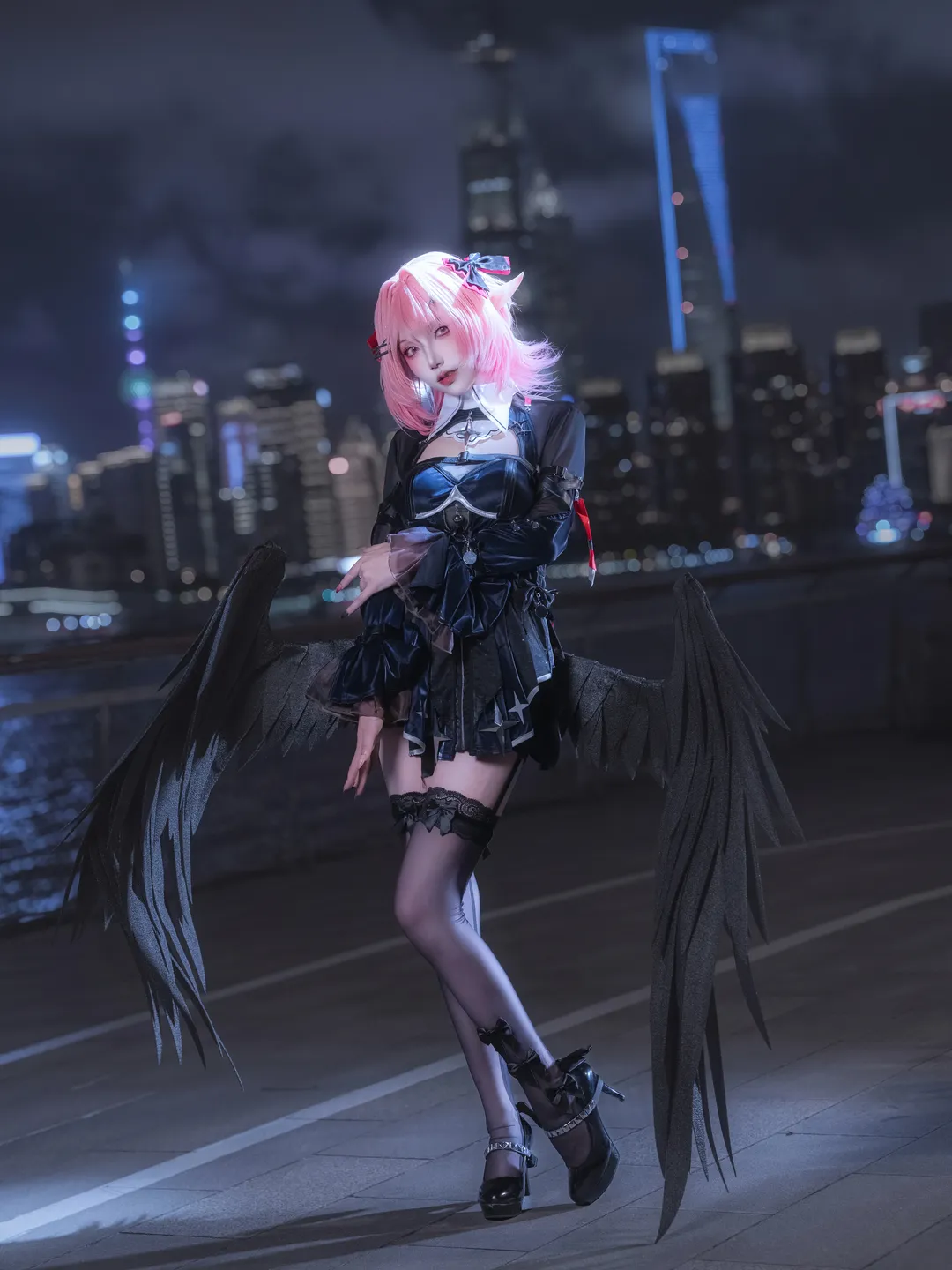 【蕾米埃尔cos】绝区零二周年夜景暗黑风写真分享 - 第 2 张