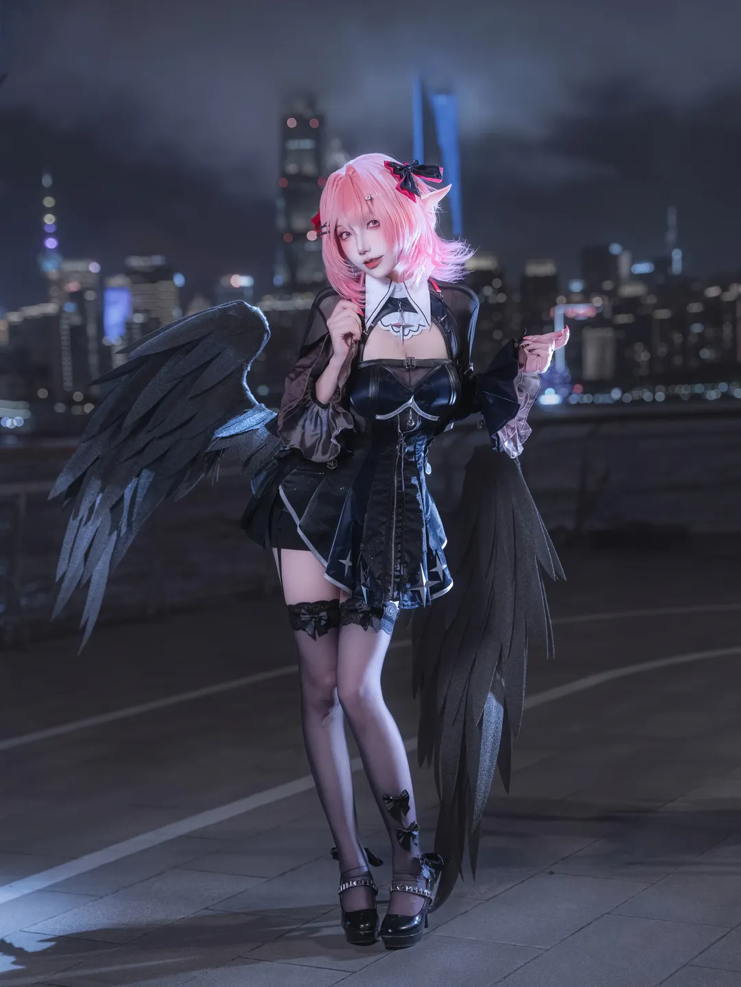 【蕾米埃尔cos】绝区零二周年夜景暗黑风写真分享 - 第 3 张